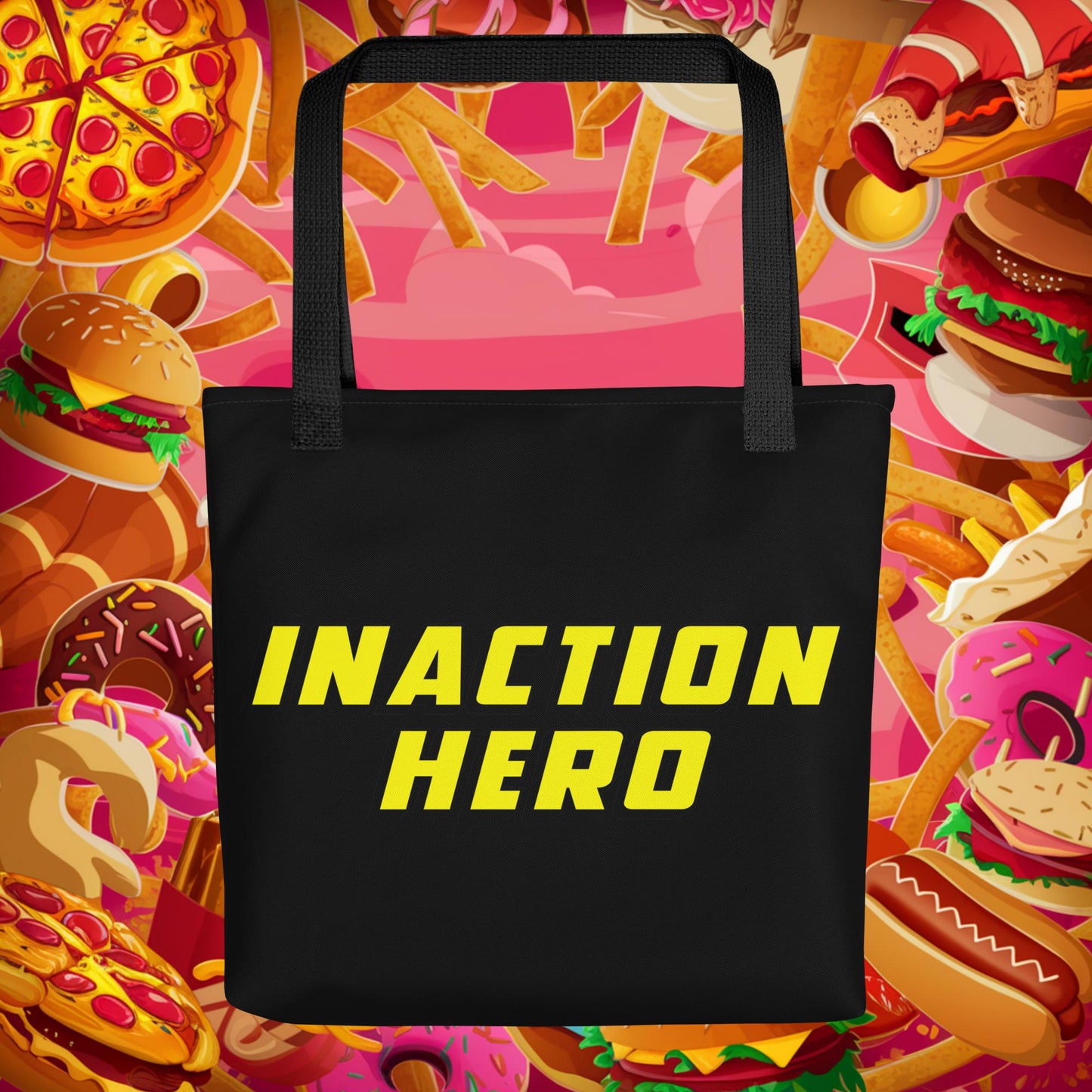 Inaction Hero Lazy Superhero Tote bag Default Title Bags Superheroes Next Cult Brand