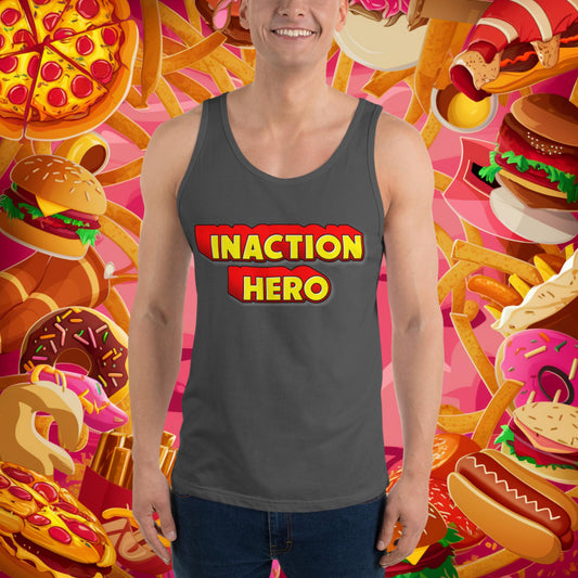 Inaction Hero Tank Top Asphalt Tank Tops Superheroes Next Cult Brand