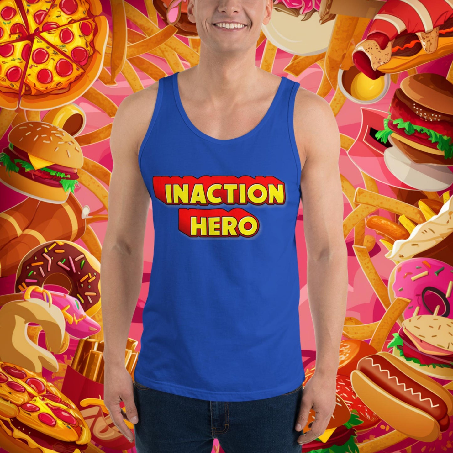 Inaction Hero Tank Top True Royal Tank Tops Superheroes Next Cult Brand