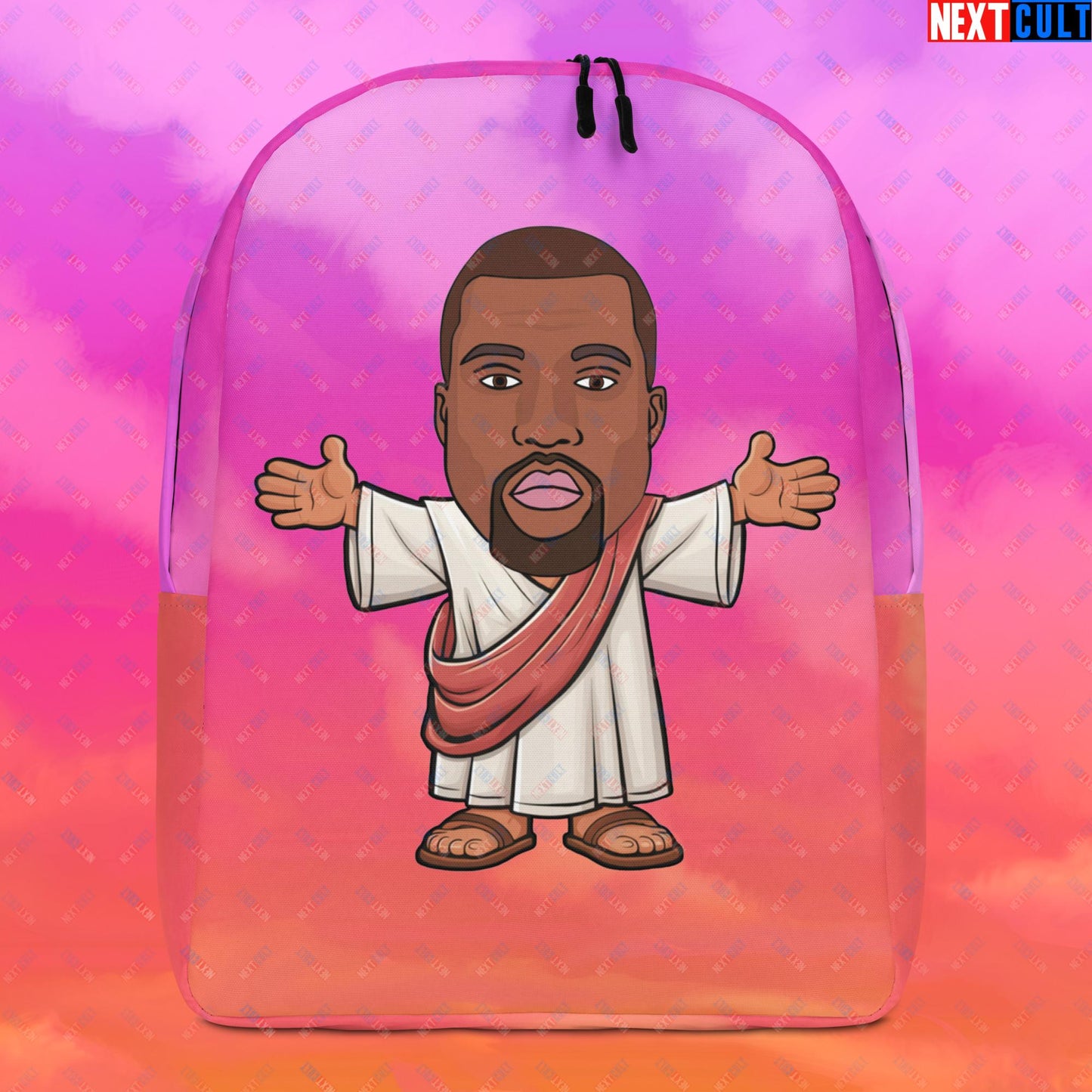 Jesus Kanye West Yeezianity Ye Funny Hip Hop Backpack Default Title Bags Kanye West Music Next Cult Brand