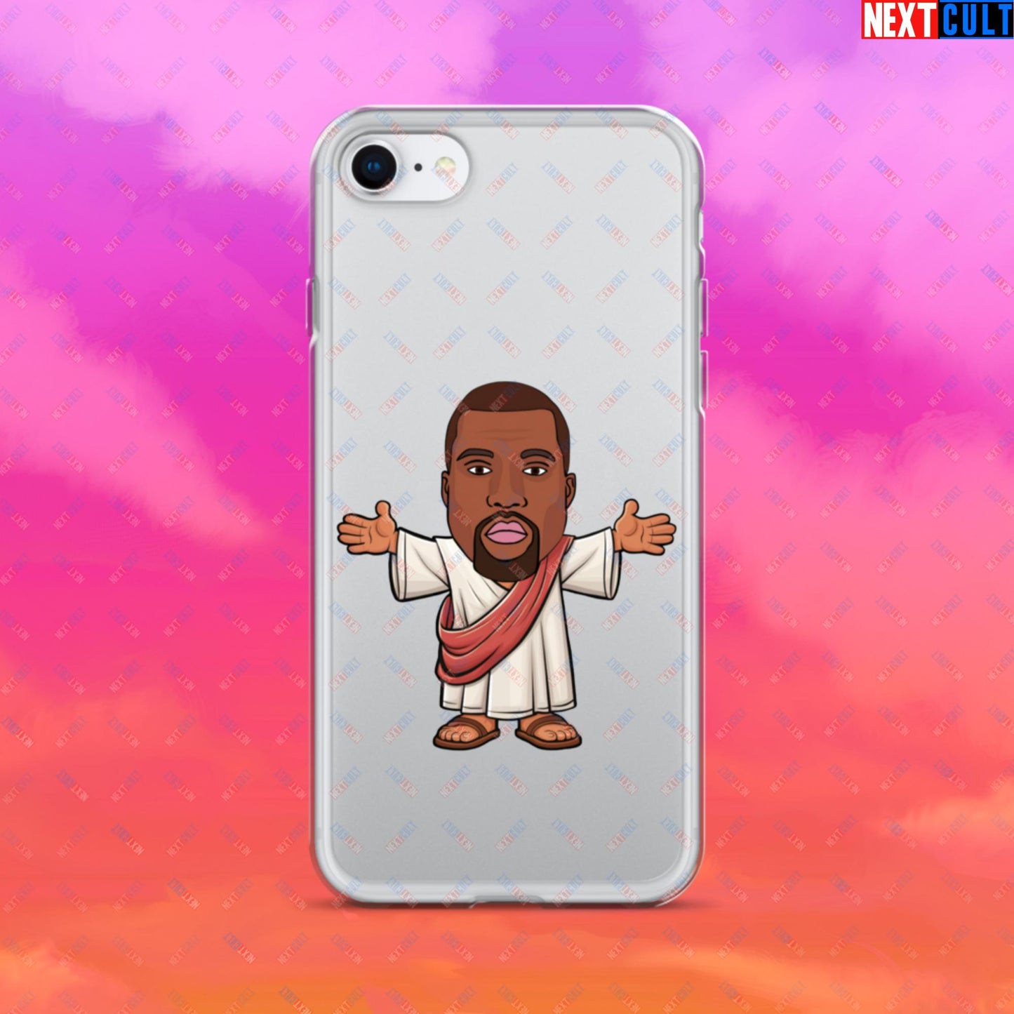 Jesus Kanye West Yeezianity Ye Funny Hip Hop Clear Case for iPhone iPhone SE Mobile Phone Cases Kanye West Music Next Cult Brand