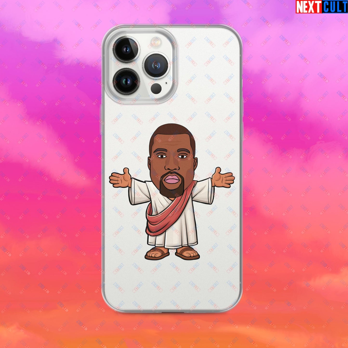 Jesus Kanye West Yeezianity Ye Funny Hip Hop Clear Case for iPhone iPhone 13 Pro Max Mobile Phone Cases Kanye West Music Next Cult Brand