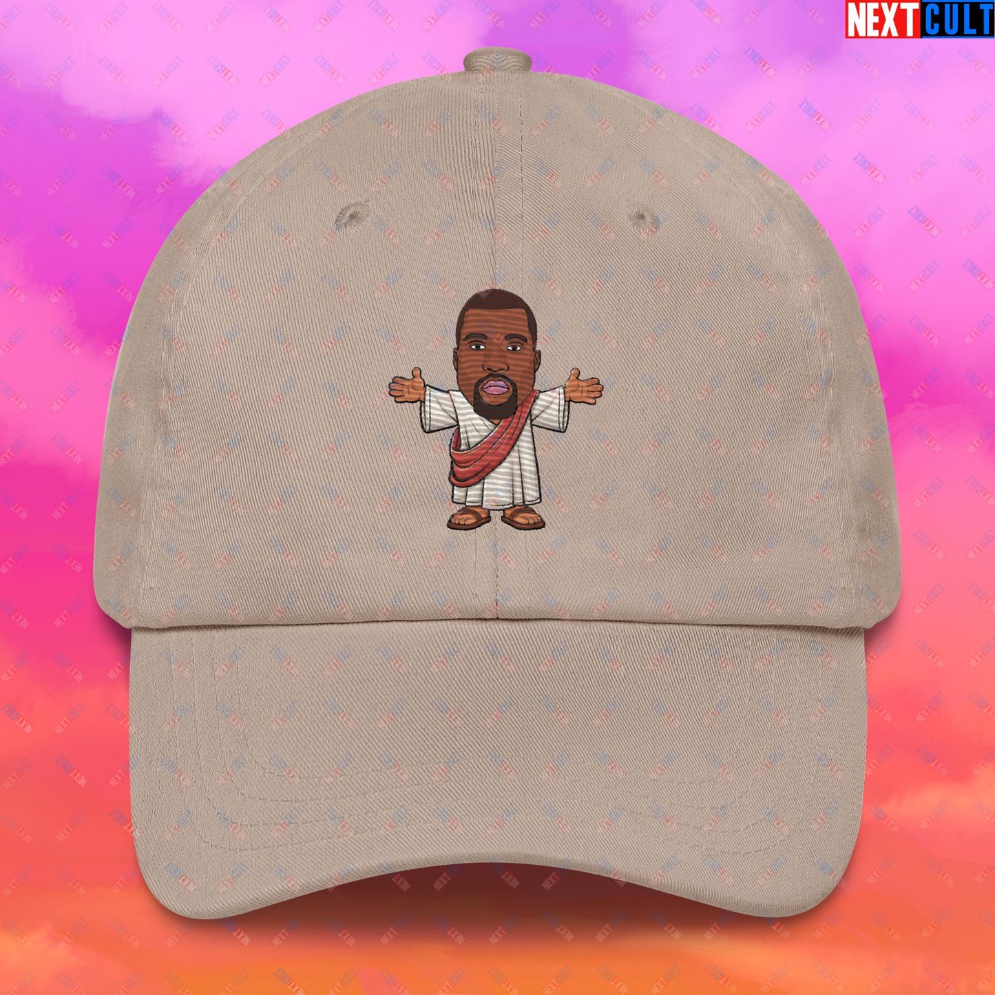 Jesus Kanye West Yeezianity Ye Funny Hip Hop Dad hat Stone Hats Kanye West Music Next Cult Brand
