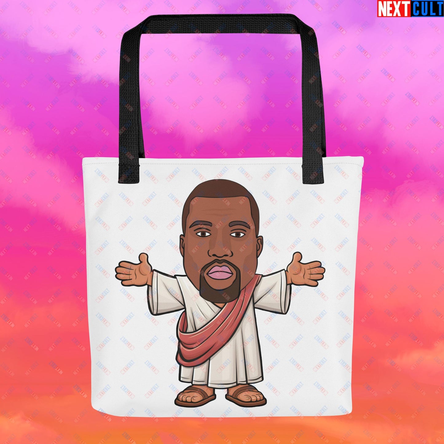Jesus Kanye West Yeezianity Ye Funny Hip Hop Tote bag Default Title Bags Kanye West Music Next Cult Brand