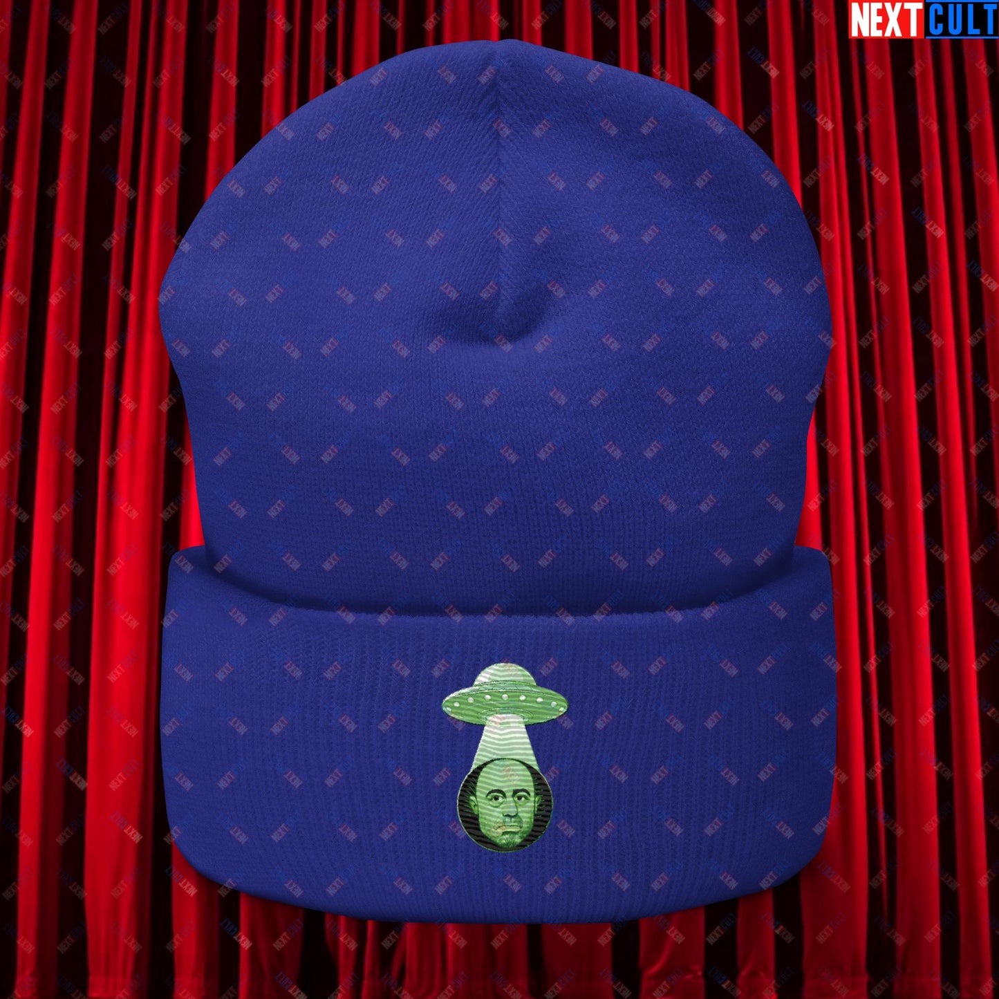 Joe Rogan Alien UFO Abduction Funny Extra-Terrestrial JRE Podcast Cuffed Beanie Royal Hats Joe Rogan Podcasts Stand-up Comedy Next Cult Brand