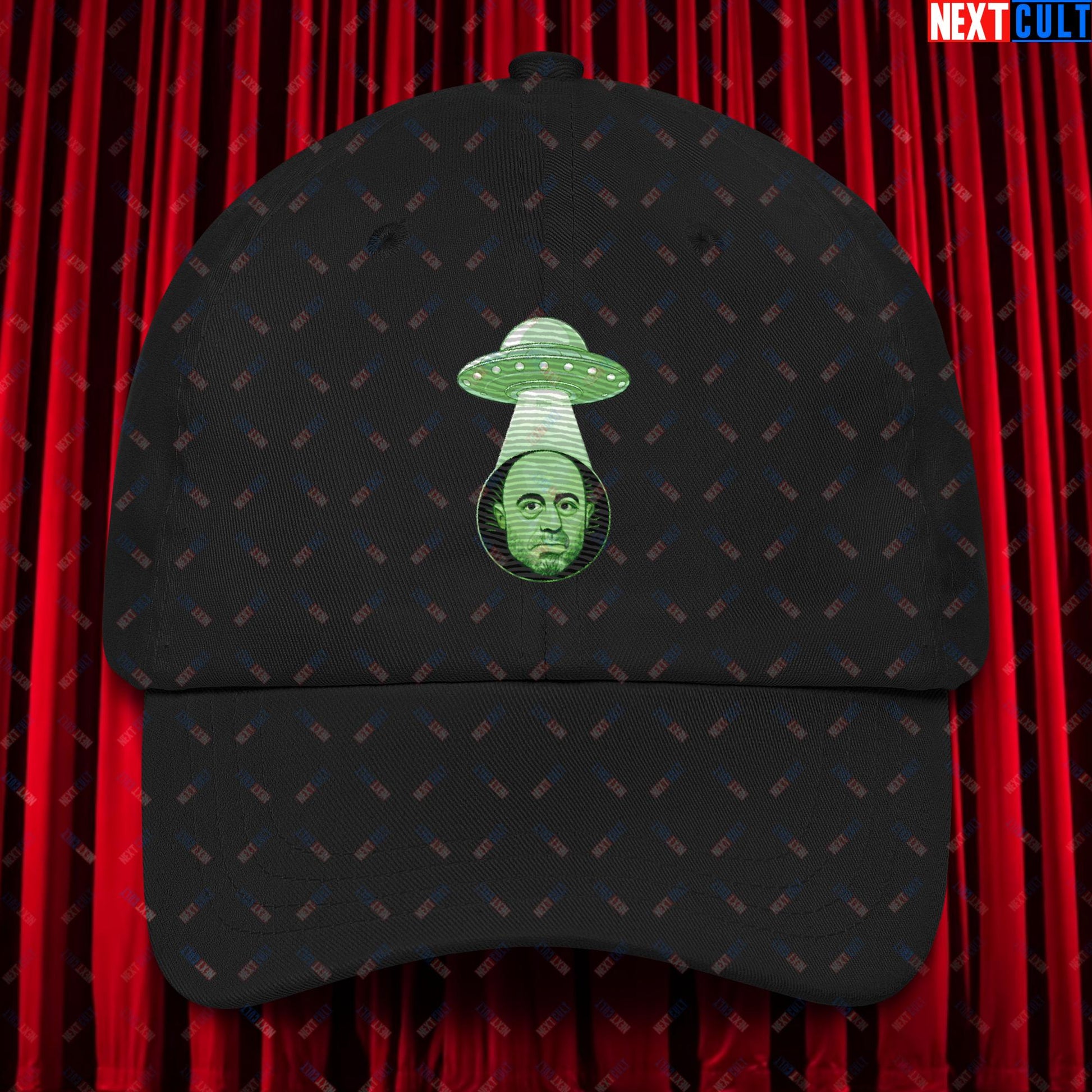 Joe Rogan Alien UFO Abduction Funny Extra-Terrestrial JRE Podcast Dad hat Black Hats Joe Rogan Podcasts Stand-up Comedy Next Cult Brand