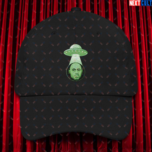 Joe Rogan Alien UFO Abduction Funny Extra-Terrestrial JRE Podcast Dad hat Black Hats Joe Rogan Podcasts Stand-up Comedy Next Cult Brand
