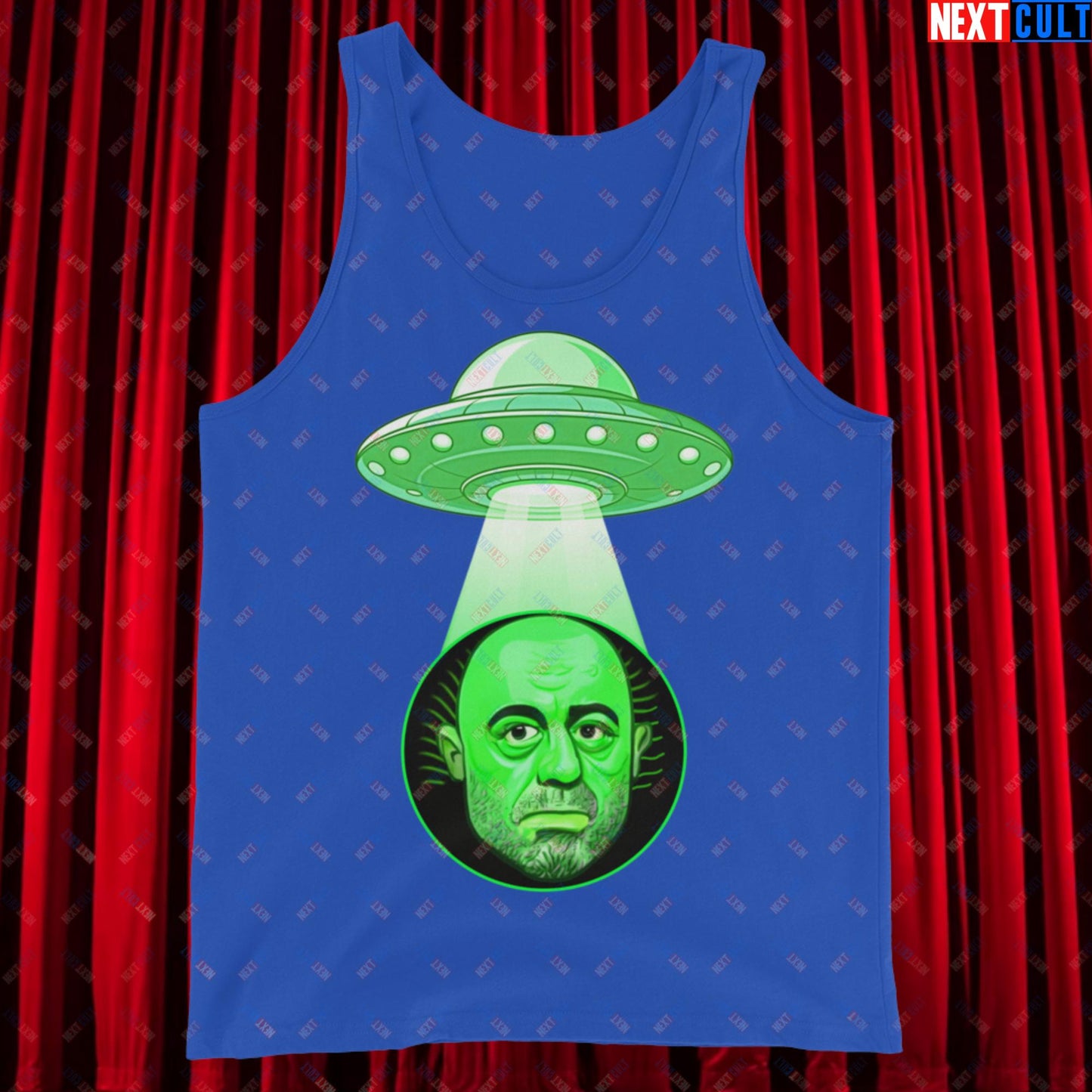 Joe Rogan Alien UFO Abduction Funny Extra-Terrestrial JRE Podcast Tank Top True Royal Tank Tops Joe Rogan Podcasts Stand-up Comedy Next Cult Brand