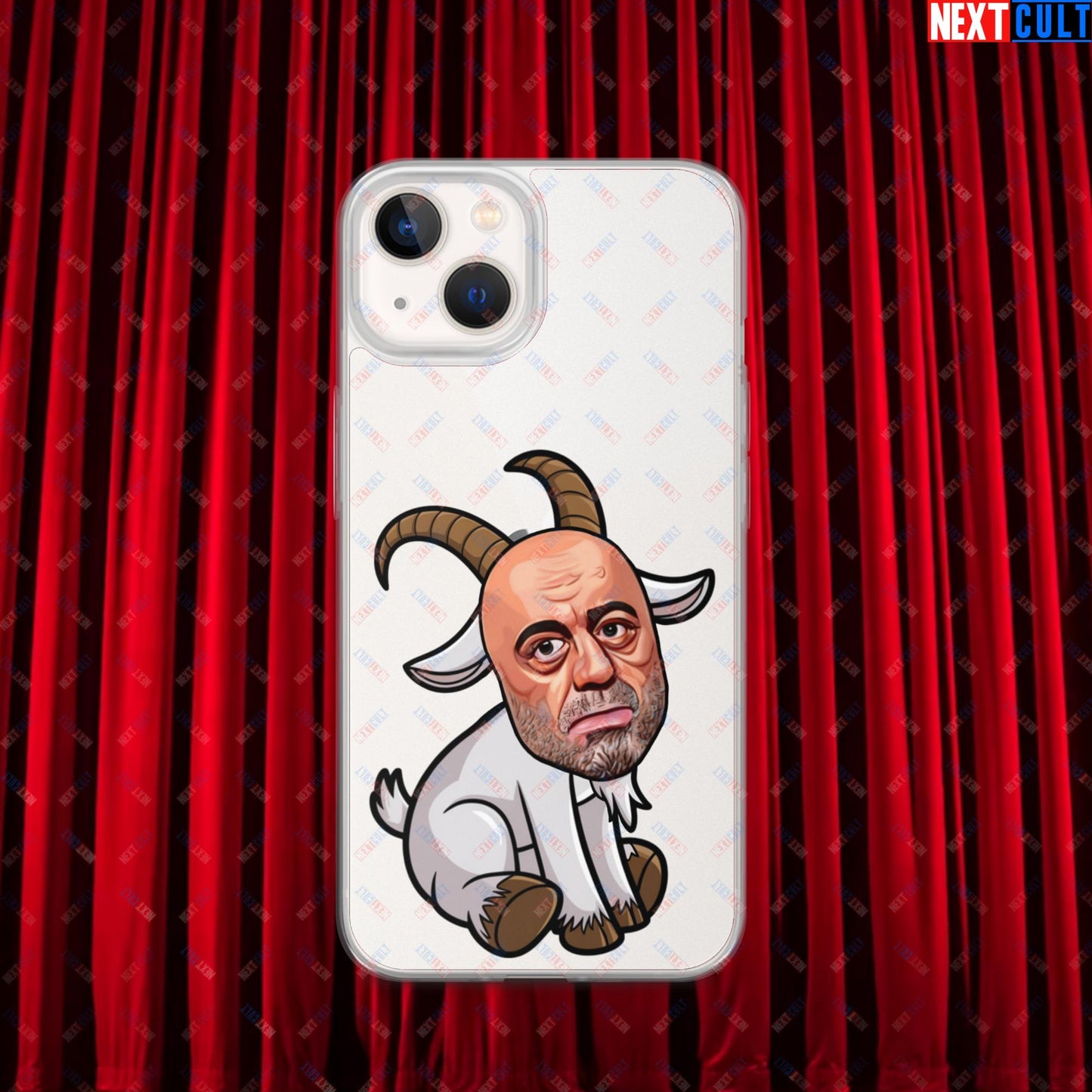 Joe Rogan G.O.A.T. Greatest of All Time Funny Podcast Stand-up Comedy Clear Case for iPhone iPhone 13 Mobile Phone Cases G.O.A.T. Joe Rogan Podcasts Stand-up Comedy Next Cult Brand
