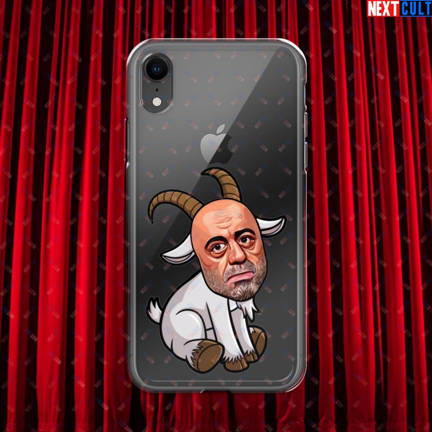 Joe Rogan G.O.A.T. Greatest of All Time Funny Podcast Stand-up Comedy Clear Case for iPhone iPhone XR Mobile Phone Cases G.O.A.T. Joe Rogan Podcasts Stand-up Comedy Next Cult Brand