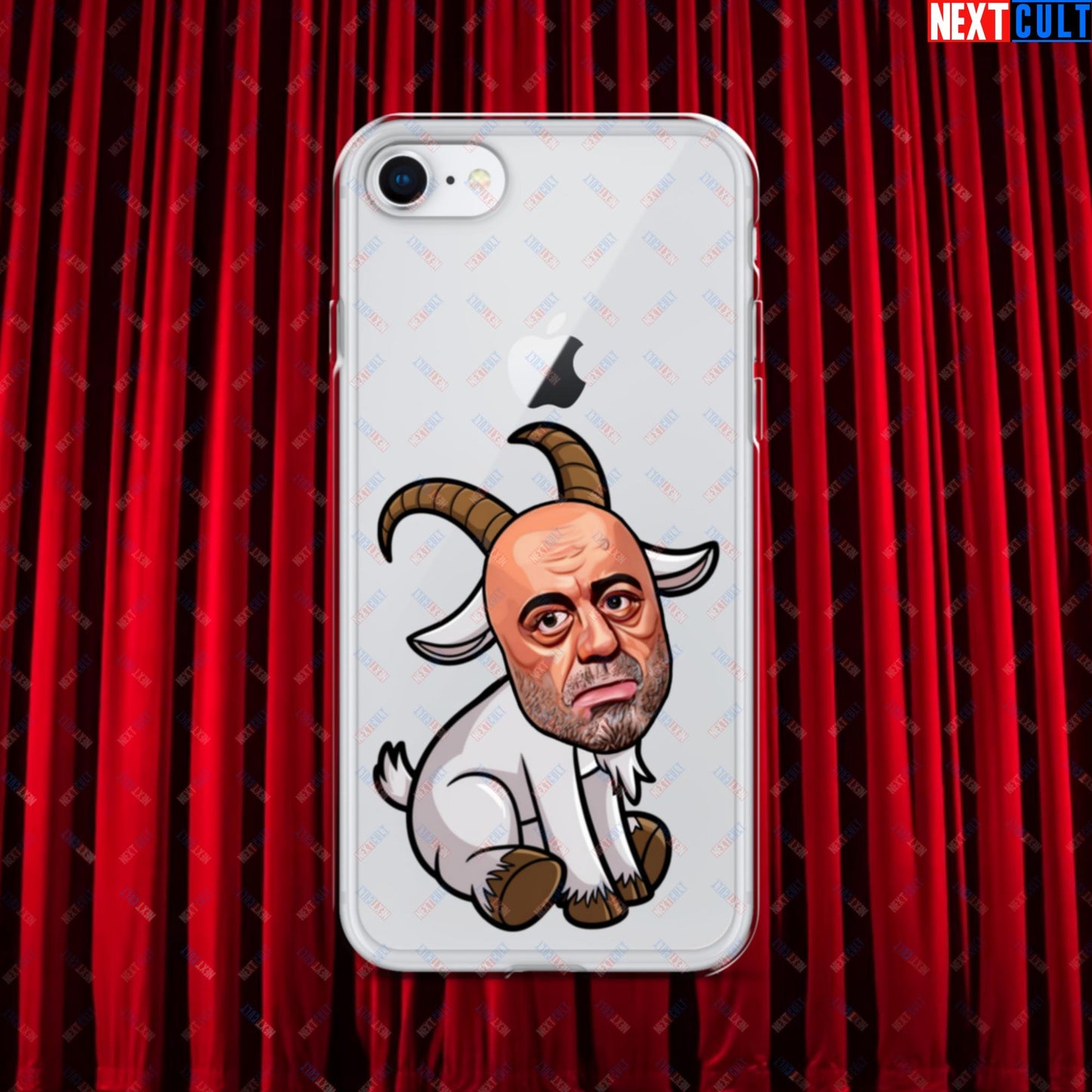 Joe Rogan G.O.A.T. Greatest of All Time Funny Podcast Stand-up Comedy Clear Case for iPhone iPhone 7 8 Mobile Phone Cases G.O.A.T. Joe Rogan Podcasts Stand-up Comedy Next Cult Brand