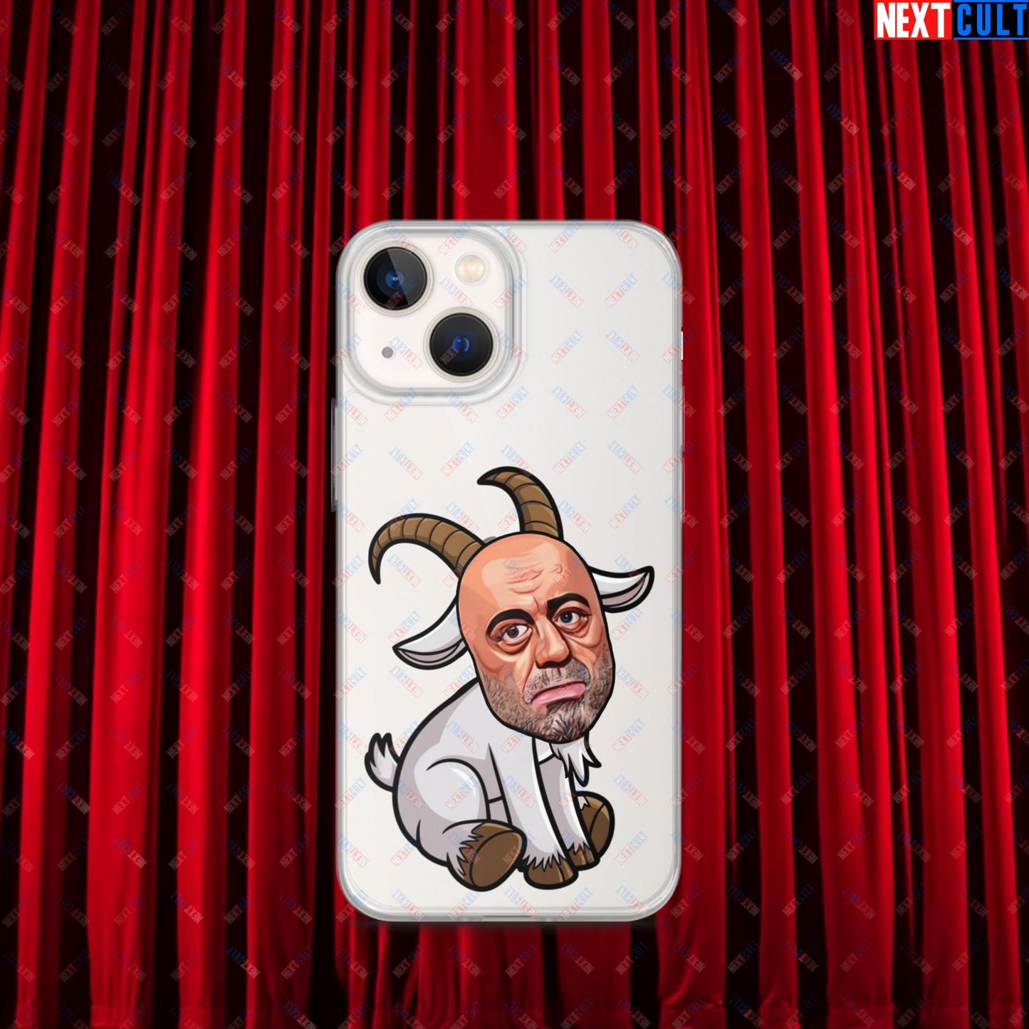 Joe Rogan G.O.A.T. Greatest of All Time Funny Podcast Stand-up Comedy Clear Case for iPhone iPhone 13 mini Mobile Phone Cases G.O.A.T. Joe Rogan Podcasts Stand-up Comedy Next Cult Brand