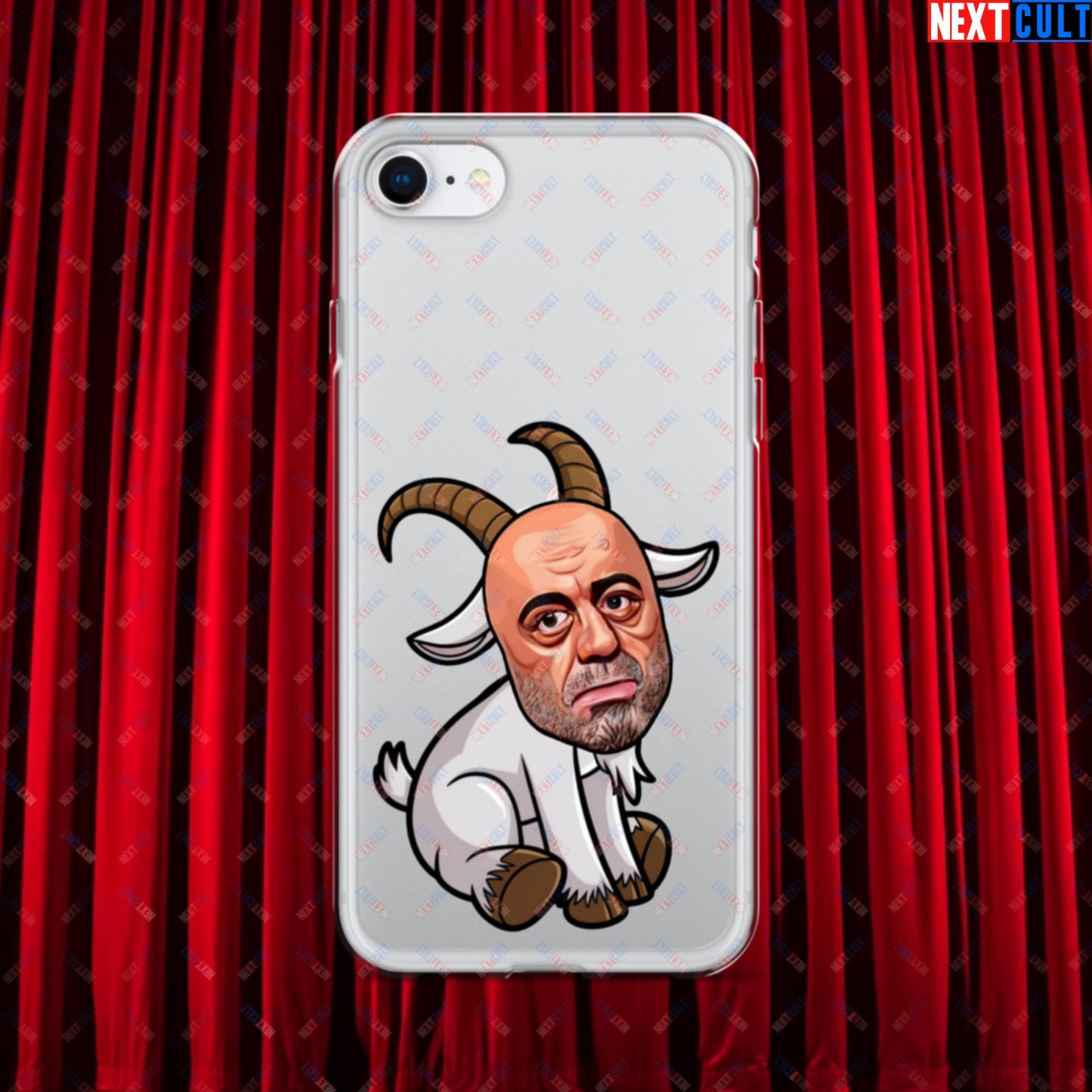 Joe Rogan G.O.A.T. Greatest of All Time Funny Podcast Stand-up Comedy Clear Case for iPhone iPhone SE Mobile Phone Cases G.O.A.T. Joe Rogan Podcasts Stand-up Comedy Next Cult Brand