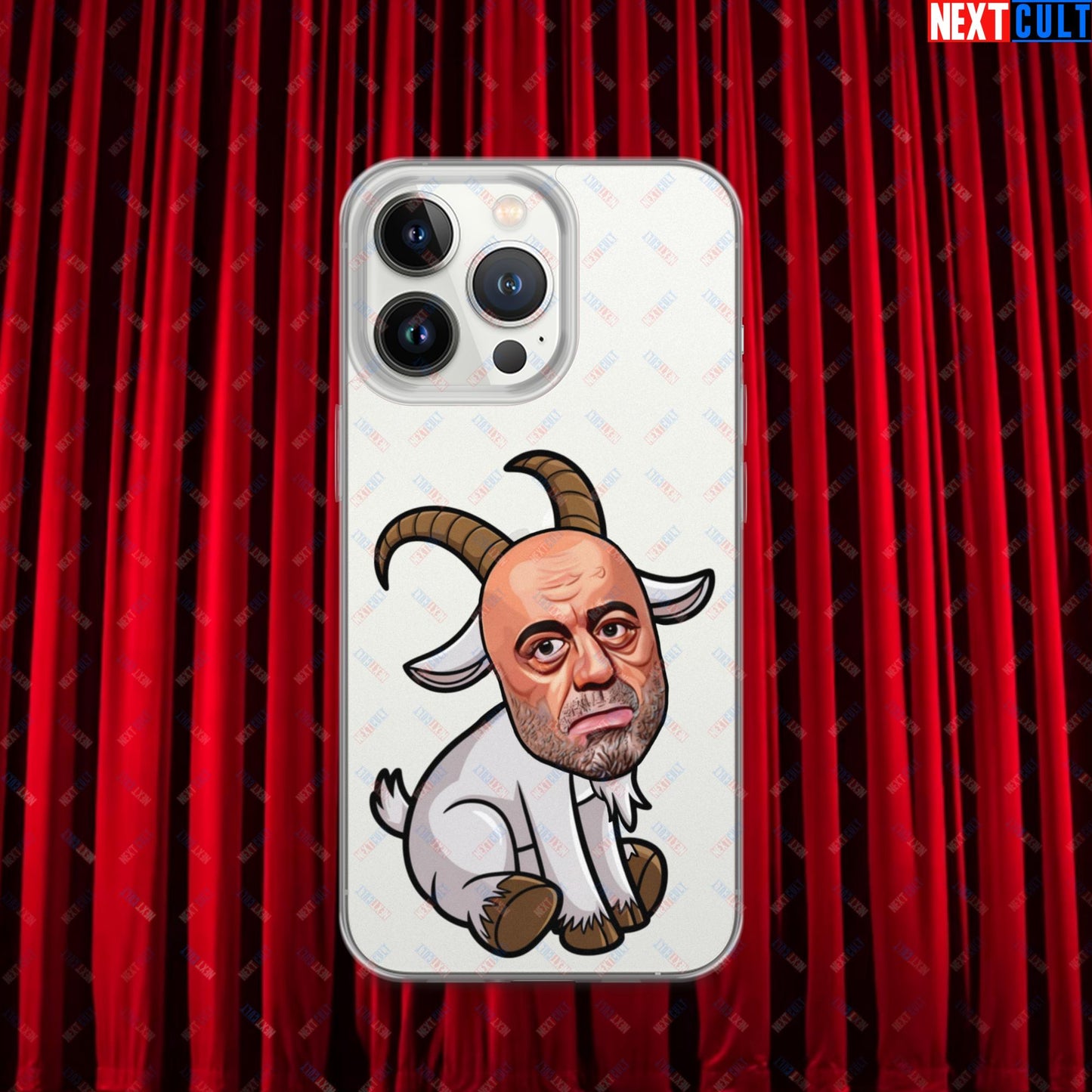 Joe Rogan G.O.A.T. Greatest of All Time Funny Podcast Stand-up Comedy Clear Case for iPhone iPhone 13 Pro Mobile Phone Cases G.O.A.T. Joe Rogan Podcasts Stand-up Comedy Next Cult Brand