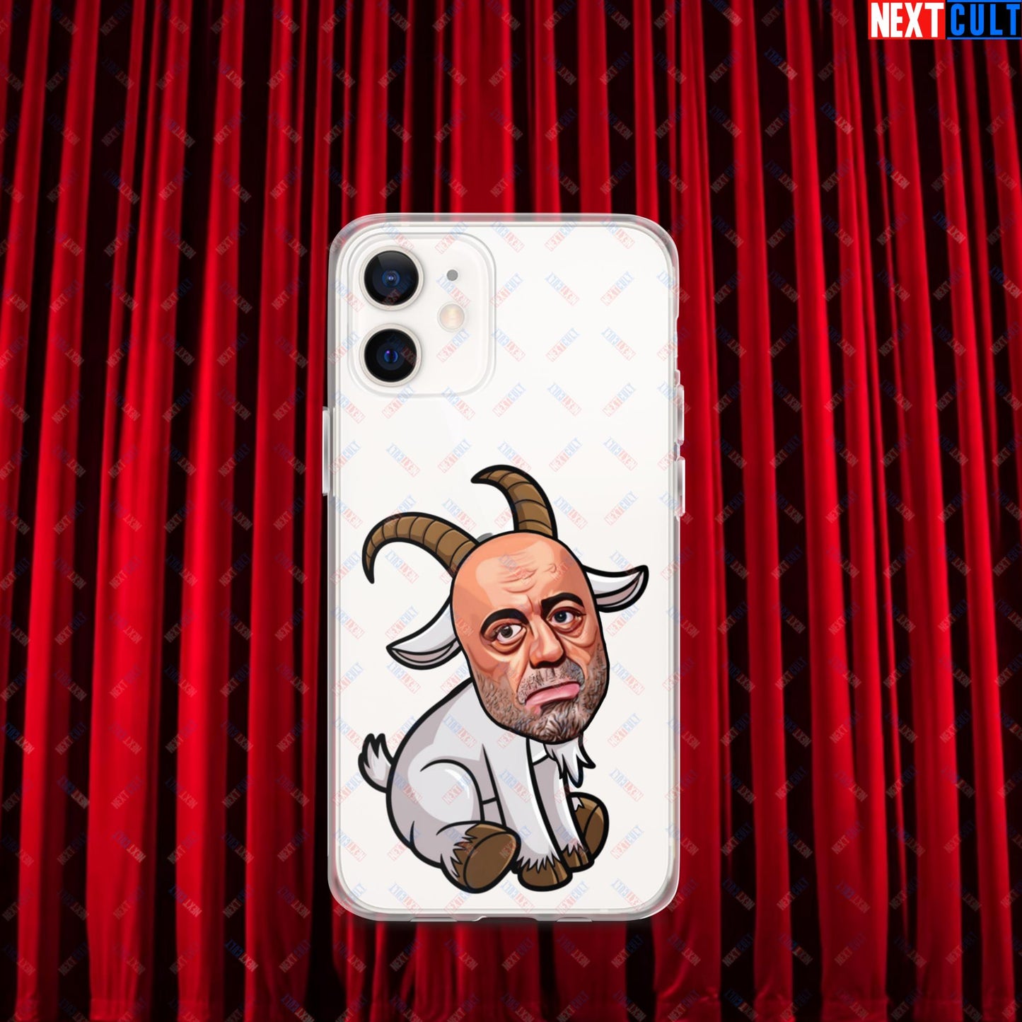 Joe Rogan G.O.A.T. Greatest of All Time Funny Podcast Stand-up Comedy Clear Case for iPhone iPhone 12 mini Mobile Phone Cases G.O.A.T. Joe Rogan Podcasts Stand-up Comedy Next Cult Brand