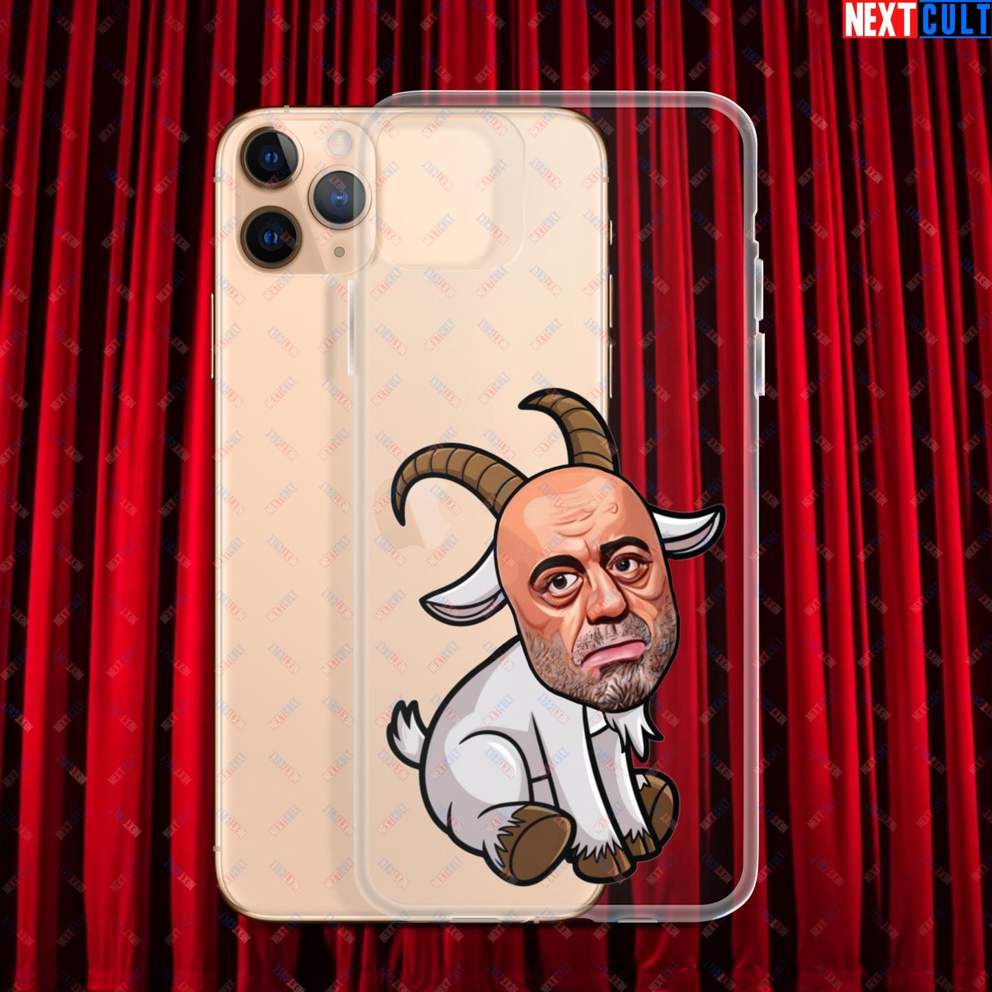 Joe Rogan G.O.A.T. Greatest of All Time Funny Podcast Stand-up Comedy Clear Case for iPhone iPhone 11 Pro Max Mobile Phone Cases G.O.A.T. Joe Rogan Podcasts Stand-up Comedy Next Cult Brand