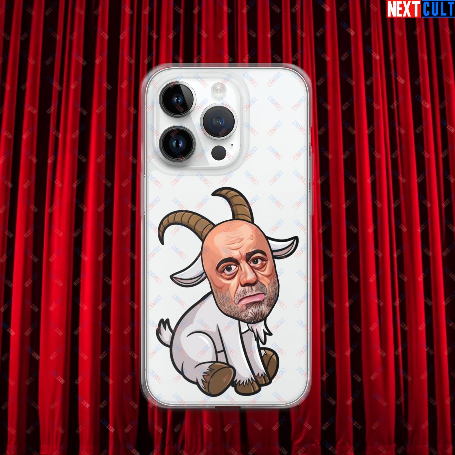 Joe Rogan G.O.A.T. Greatest of All Time Funny Podcast Stand-up Comedy Clear Case for iPhone iPhone 14 Pro Mobile Phone Cases G.O.A.T. Joe Rogan Podcasts Stand-up Comedy Next Cult Brand