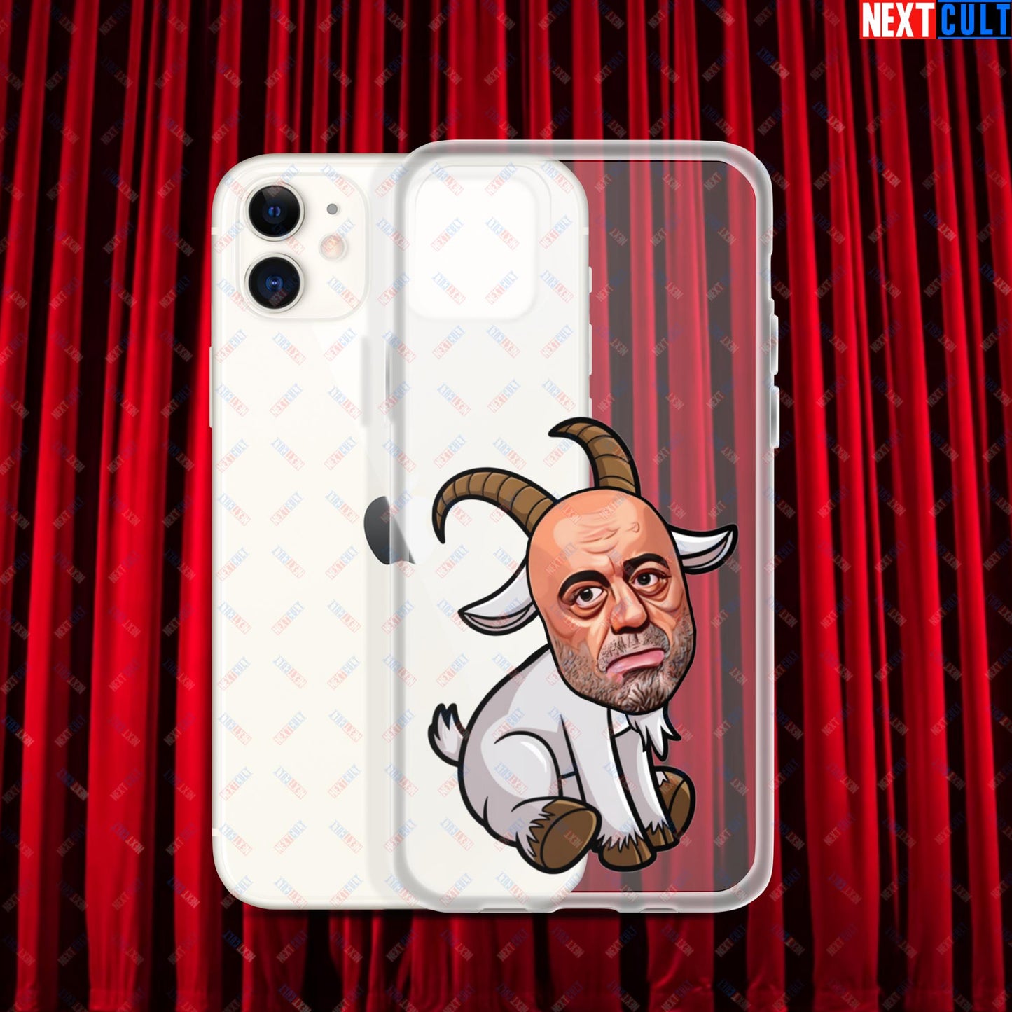 Joe Rogan G.O.A.T. Greatest of All Time Funny Podcast Stand-up Comedy Clear Case for iPhone iPhone 11 Mobile Phone Cases G.O.A.T. Joe Rogan Podcasts Stand-up Comedy Next Cult Brand
