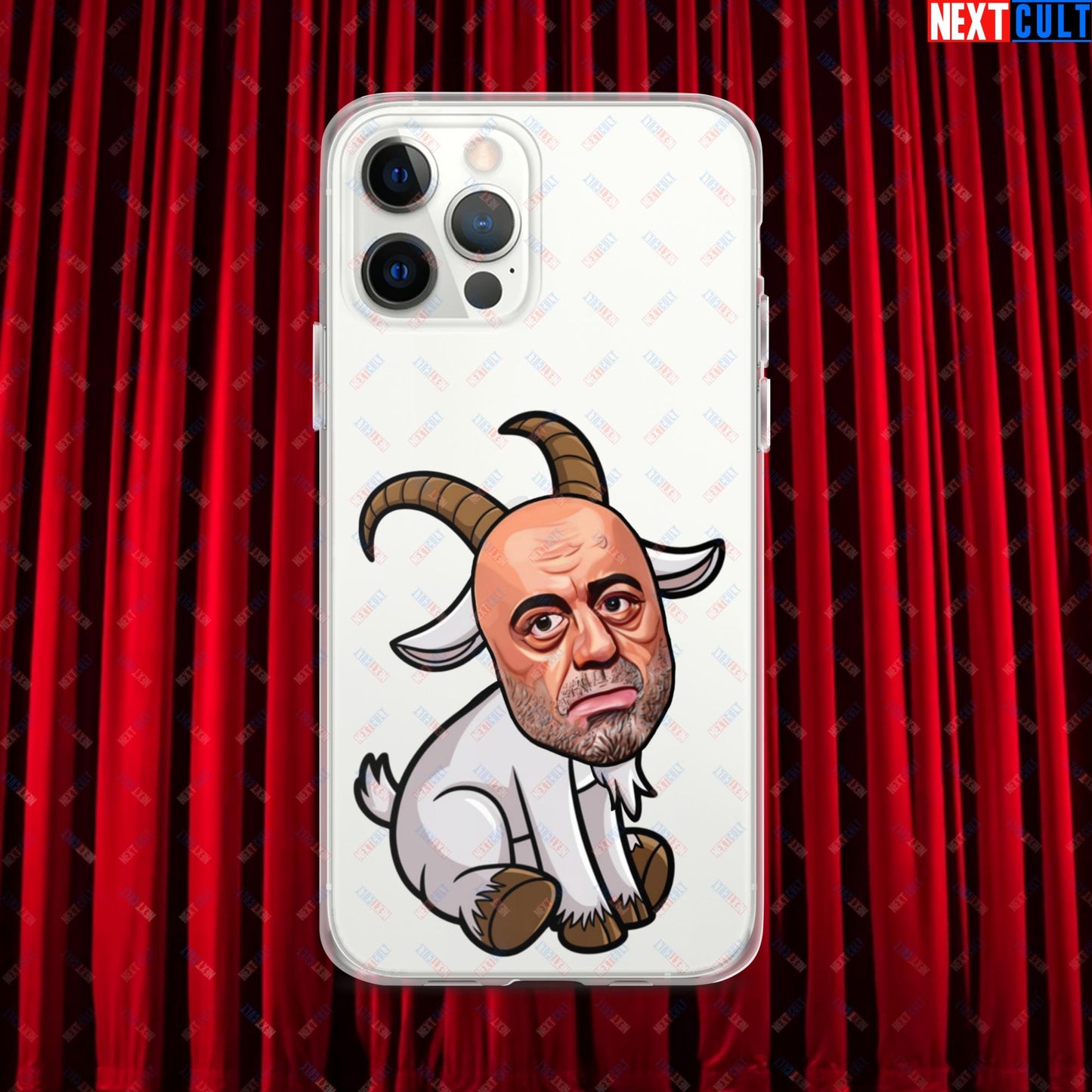 Joe Rogan G.O.A.T. Greatest of All Time Funny Podcast Stand-up Comedy Clear Case for iPhone iPhone 12 Pro Max Mobile Phone Cases G.O.A.T. Joe Rogan Podcasts Stand-up Comedy Next Cult Brand