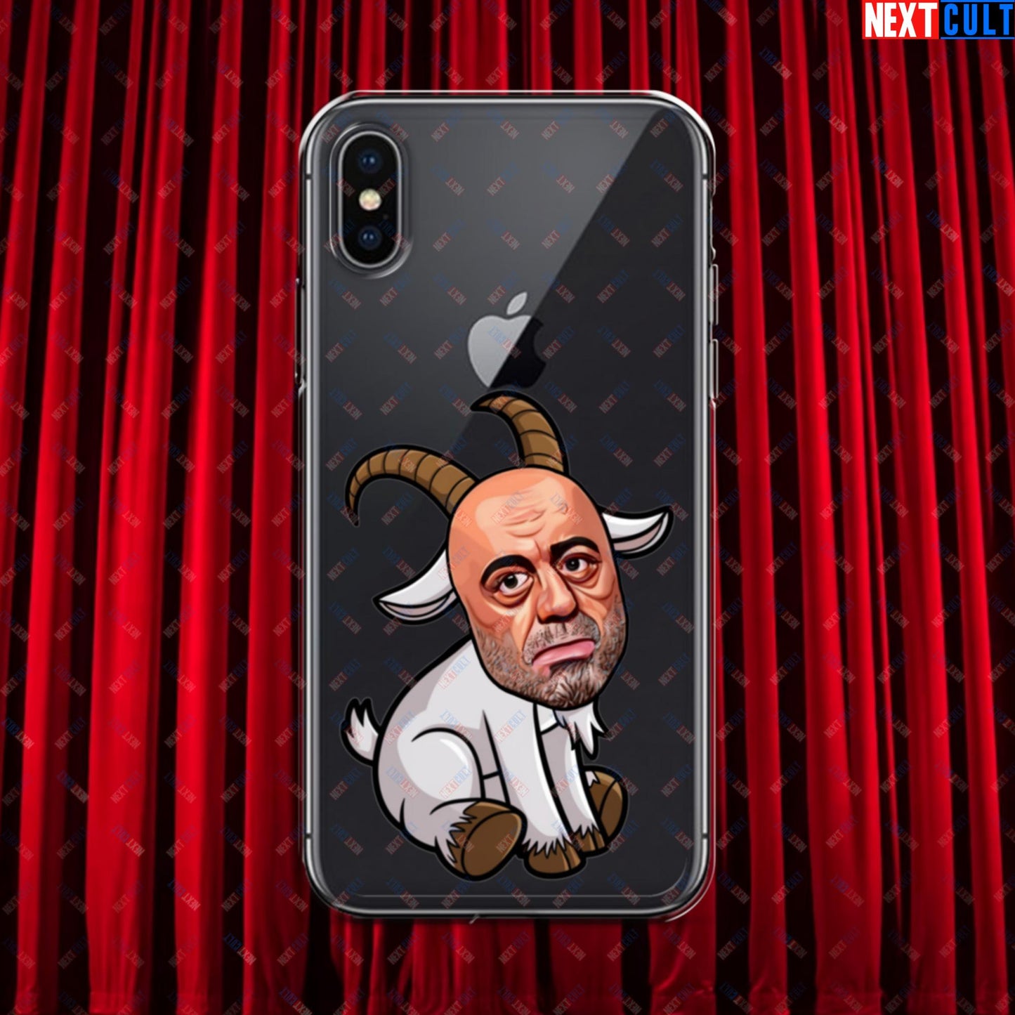 Joe Rogan G.O.A.T. Greatest of All Time Funny Podcast Stand-up Comedy Clear Case for iPhone iPhone X XS Mobile Phone Cases G.O.A.T. Joe Rogan Podcasts Stand-up Comedy Next Cult Brand