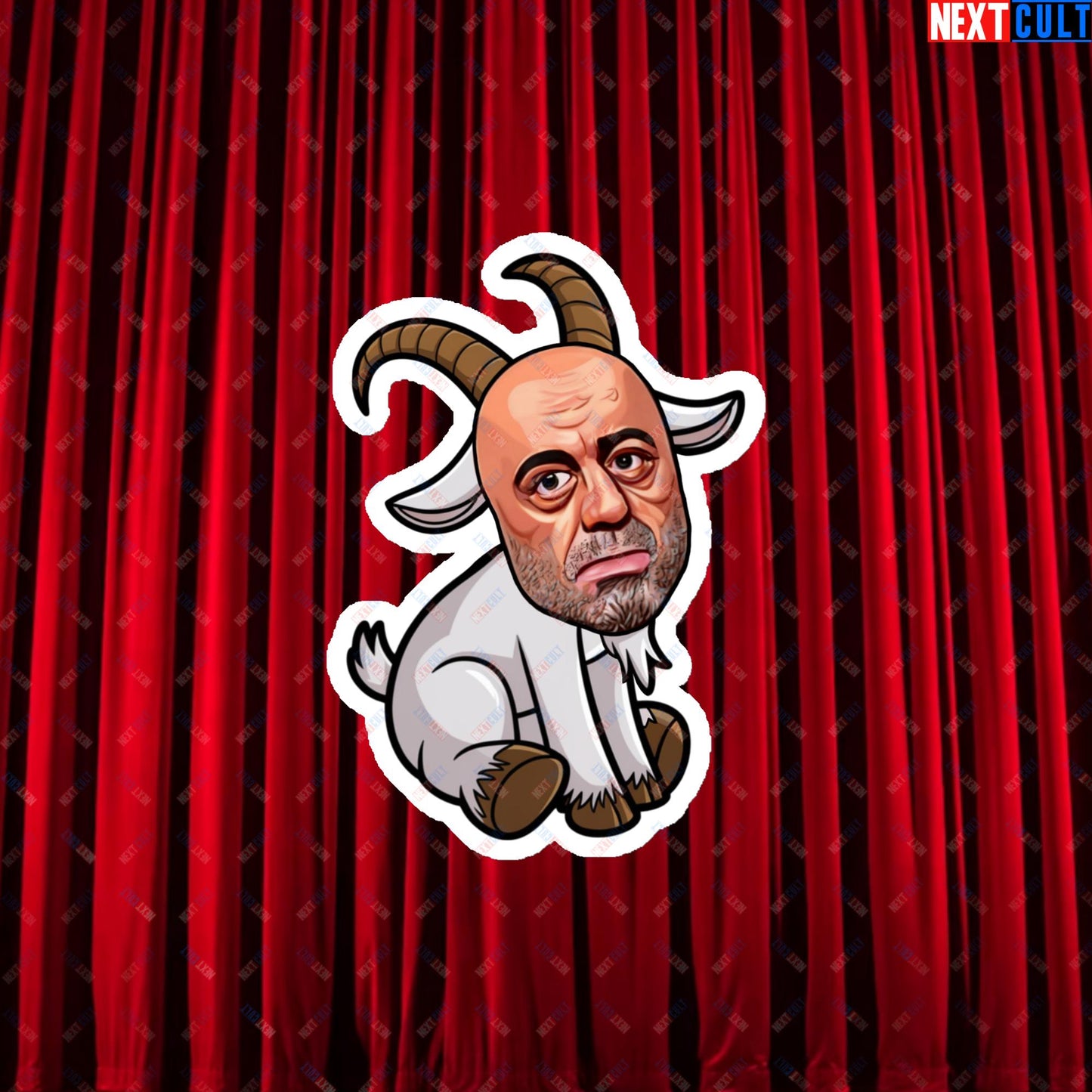Joe Rogan G.O.A.T. Greatest of All Time Funny Podcast Stand-up Comedy Magnet 4″×4″ Magnets G.O.A.T. Joe Rogan Podcasts Stand-up Comedy Next Cult Brand