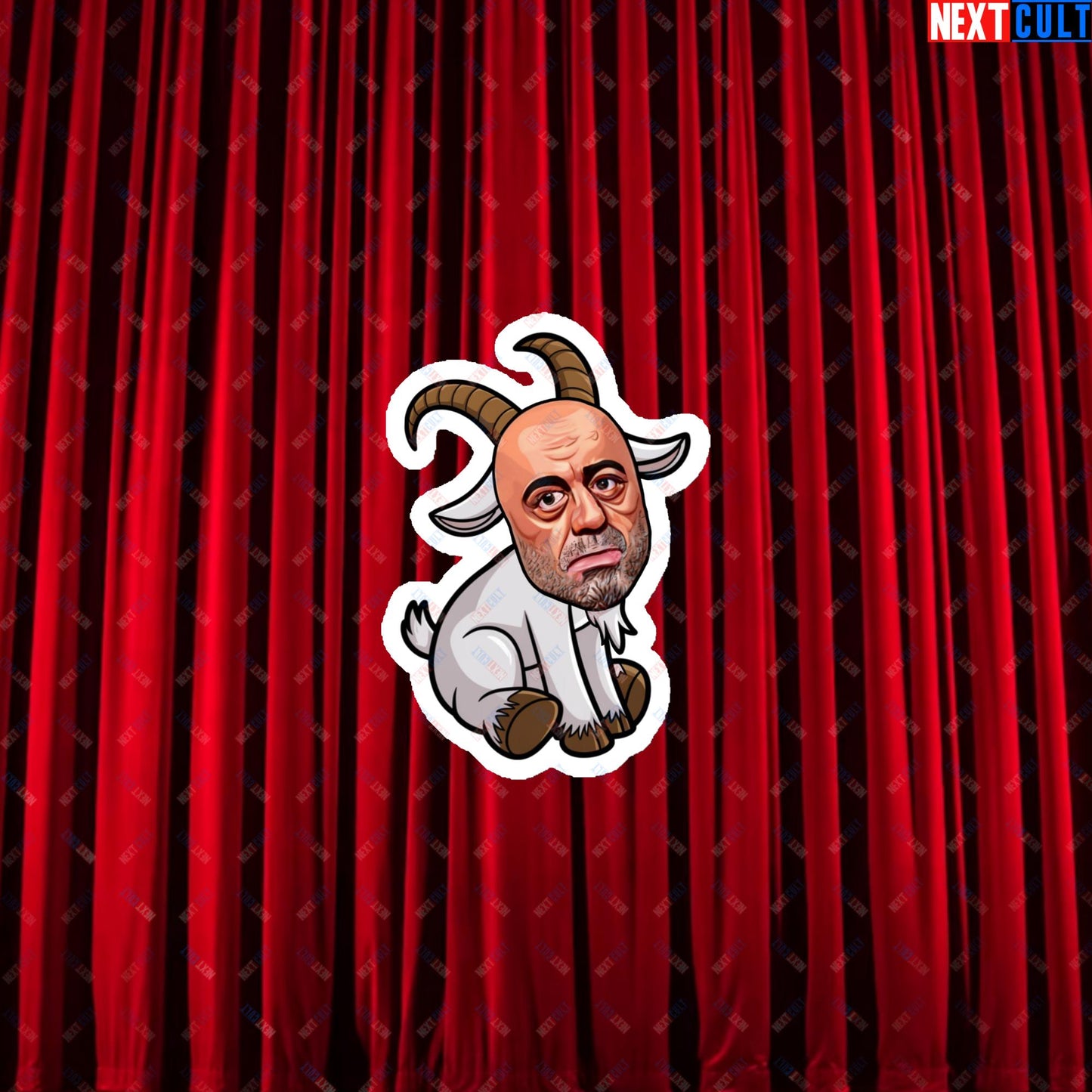 Joe Rogan G.O.A.T. Greatest of All Time Funny Podcast Stand-up Comedy Magnet 3″×3″ Magnets G.O.A.T. Joe Rogan Podcasts Stand-up Comedy Next Cult Brand
