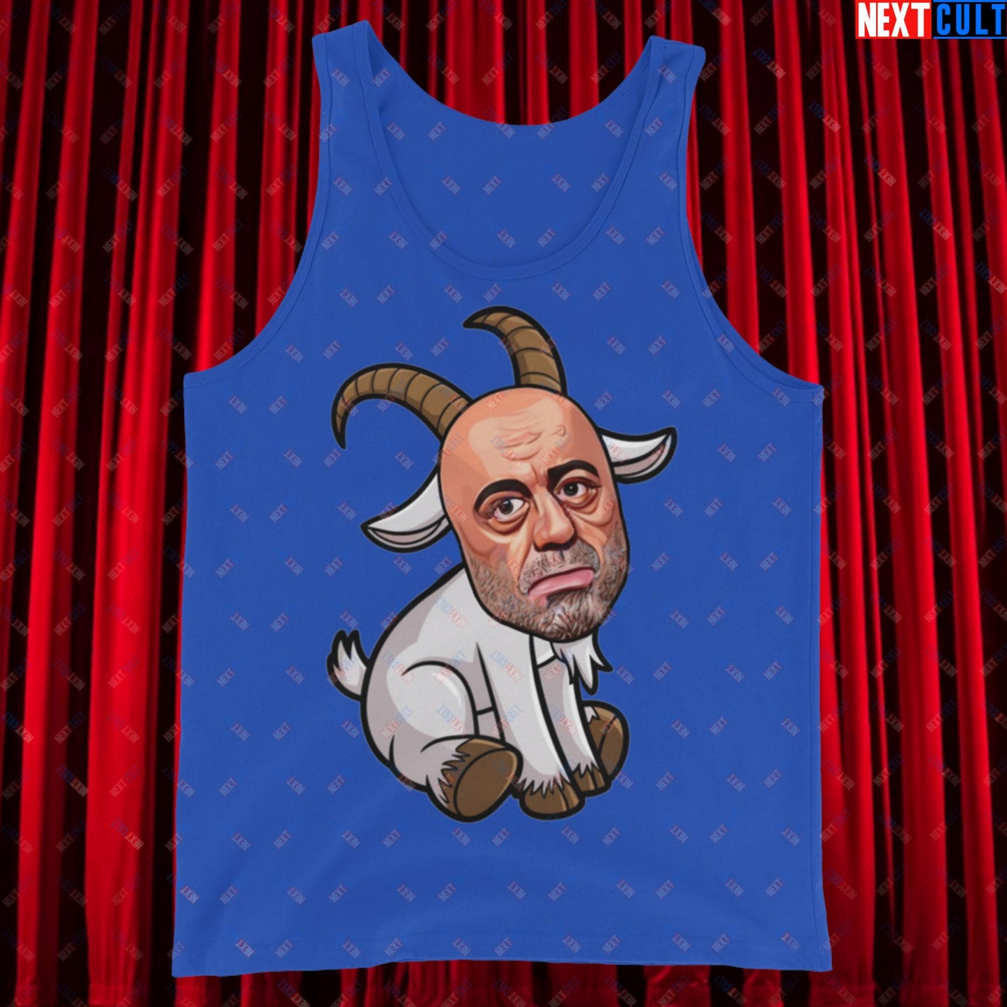 Joe Rogan G.O.A.T. Greatest of All Time Funny Podcast Stand-up Comedy Tank Top True Royal Tank Tops G.O.A.T. Joe Rogan Podcasts Stand-up Comedy Next Cult Brand