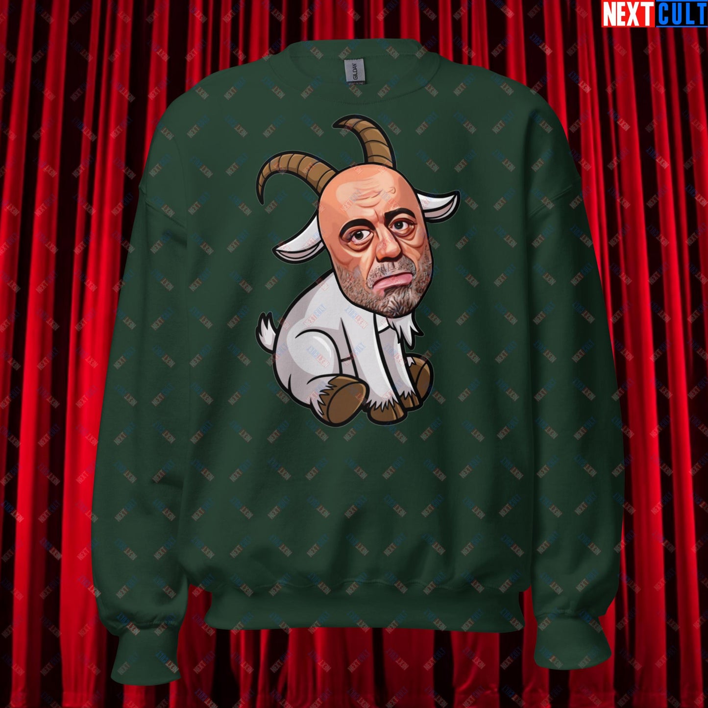 Joe Rogan G.O.A.T. Greatest of All Time Funny Podcast Stand-up Comedy Unisex Sweatshirt Forest Green Sweatshirts G.O.A.T. Joe Rogan Podcasts Stand-up Comedy Next Cult Brand