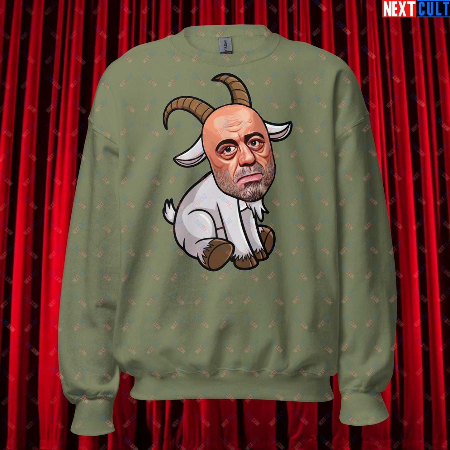 Joe Rogan G.O.A.T. Greatest of All Time Funny Podcast Stand-up Comedy Unisex Sweatshirt Military Green Sweatshirts G.O.A.T. Joe Rogan Podcasts Stand-up Comedy Next Cult Brand