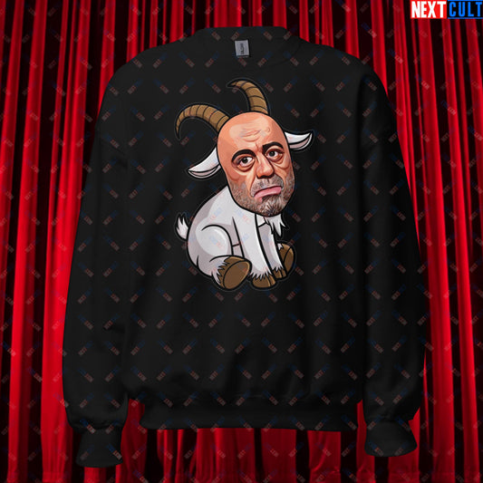 Joe Rogan G.O.A.T. Greatest of All Time Funny Podcast Stand-up Comedy Unisex Sweatshirt Black Sweatshirts G.O.A.T. Joe Rogan Podcasts Stand-up Comedy Next Cult Brand