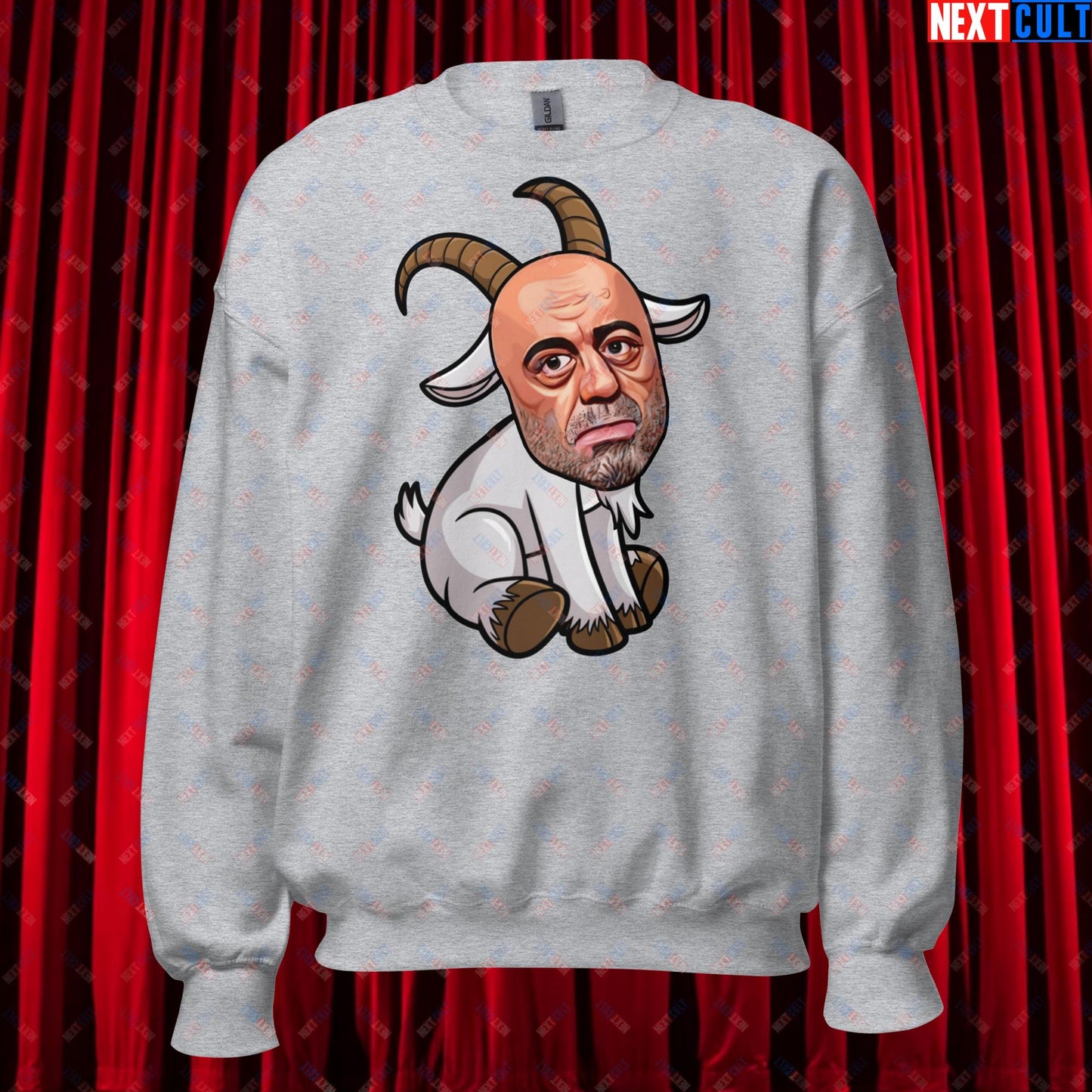 Joe Rogan G.O.A.T. Greatest of All Time Funny Podcast Stand-up Comedy Unisex Sweatshirt Sport Grey Sweatshirts G.O.A.T. Joe Rogan Podcasts Stand-up Comedy Next Cult Brand
