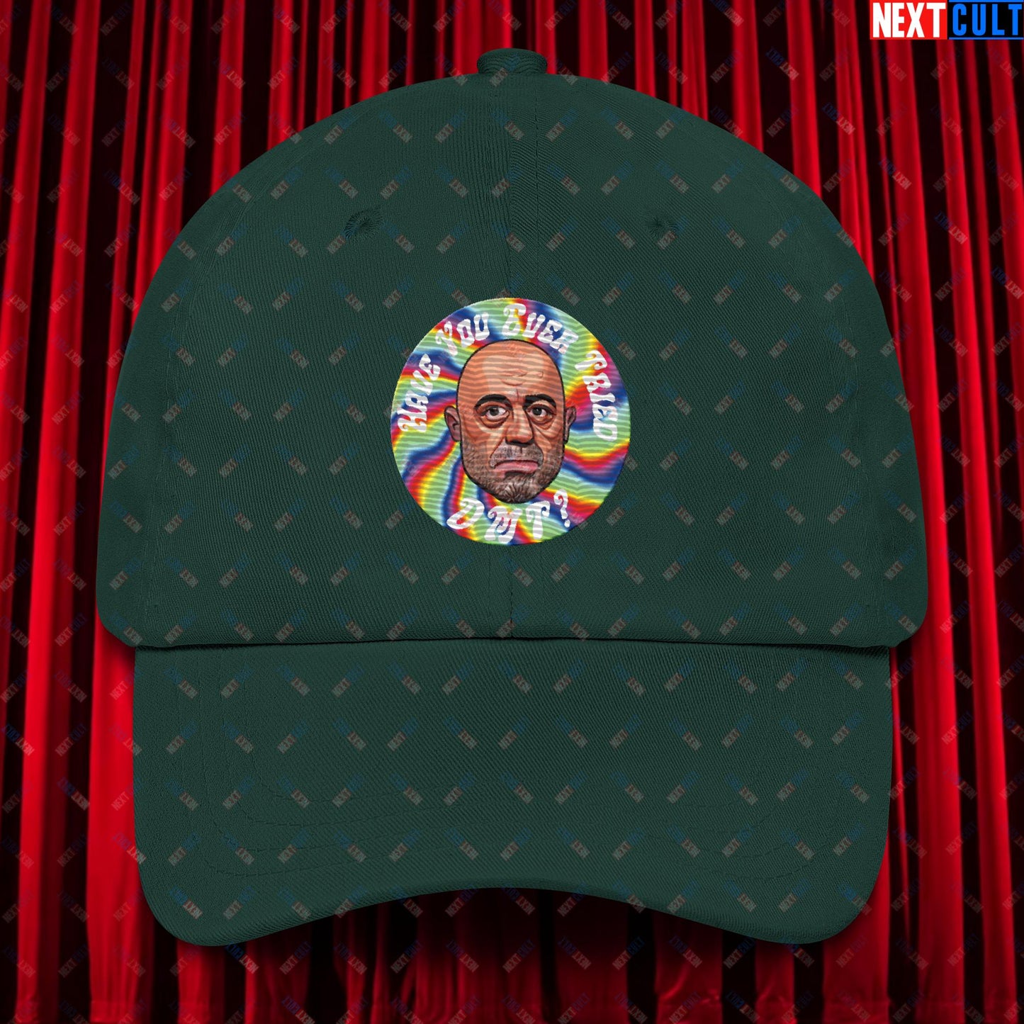 Joe Rogan Have You Ever Tried DMT Funny JRE Podcast Dad hat Spruce Hats Joe Rogan Podcasts Stand-up Comedy Next Cult Brand