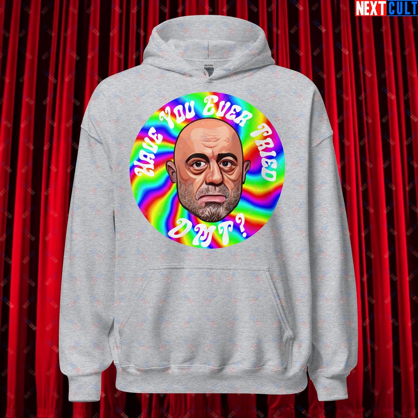 Joe Rogan Have You Ever Tried DMT Funny JRE Podcast Unisex Hoodie Sport Grey Hoodies Joe Rogan Podcasts Stand-up Comedy Next Cult Brand
