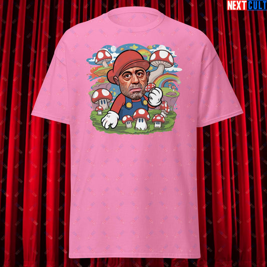 Joe Rogan Psilocybin Mushroom Funny Super Mario Magic Shrooms JRE Podcast Unisex shirt Azalea T-shirts Joe Rogan Podcasts Stand-up Comedy Video Games Next Cult Brand