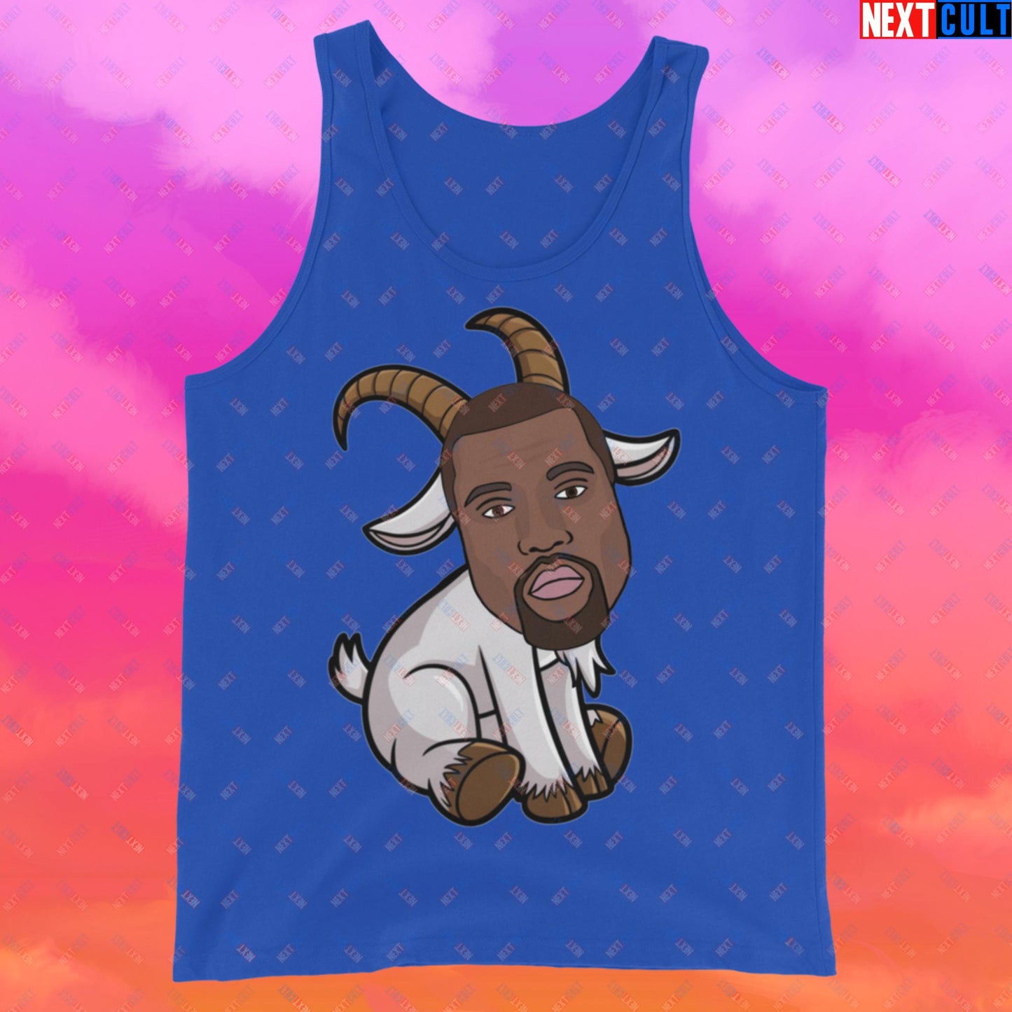 Kanye West G.O.A.T. Hip Hop Greatest of All Time Rap Music Funny Ye Tank Top True Royal Tank Tops G.O.A.T. Kanye West Music Next Cult Brand