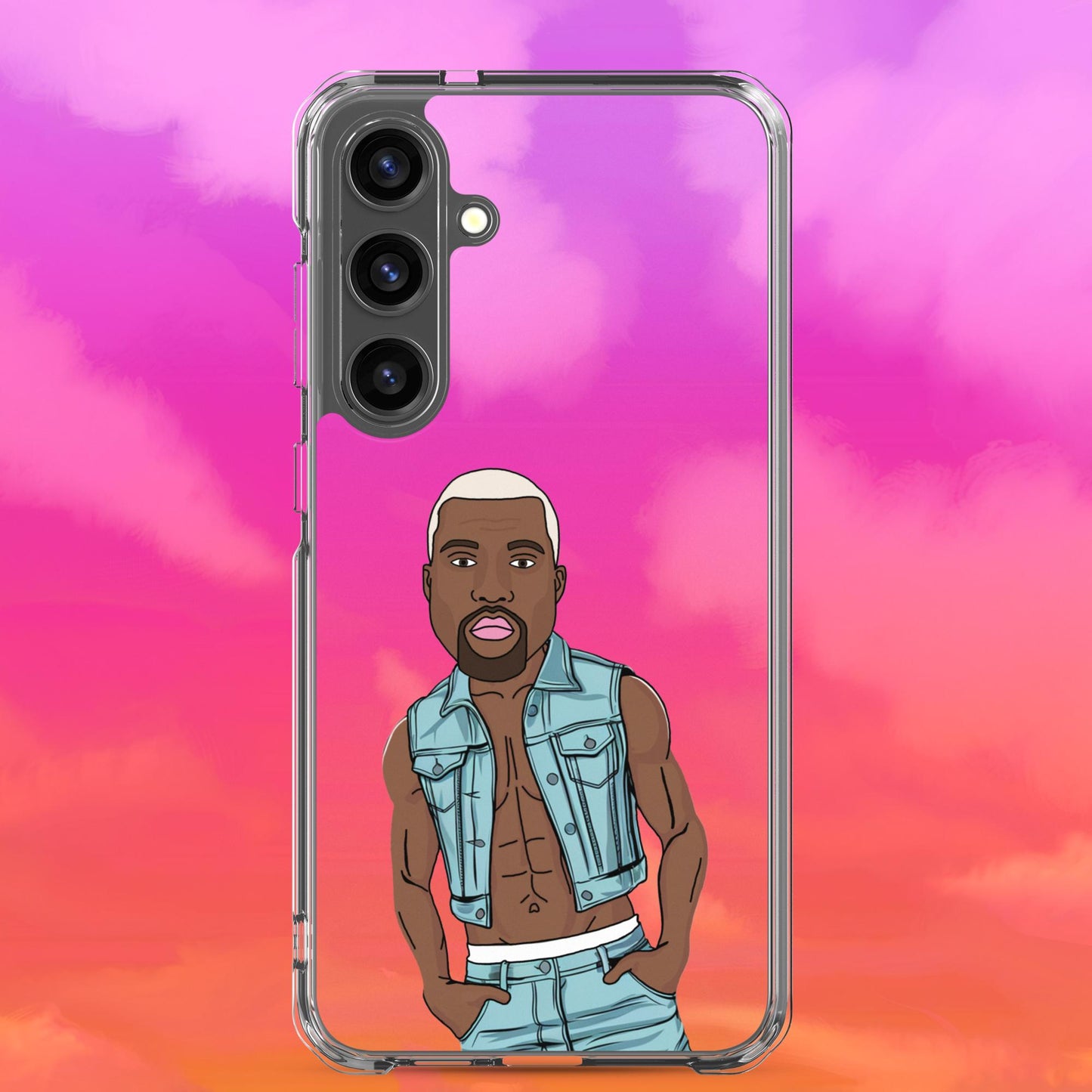 Kanye West Ye Yeezy Hip Hop Clear Case for Samsung Samsung Galaxy S24 Plus Mobile Phone Cases Kanye West Music Next Cult Brand