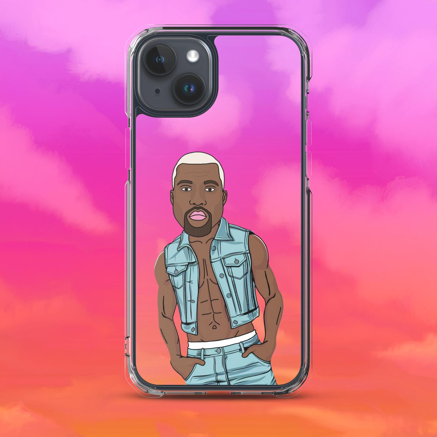 Kanye West Ye Yeezy Hip Hop Clear Case for iPhone iPhone 15 Plus Mobile Phone Cases Kanye West Music Next Cult Brand