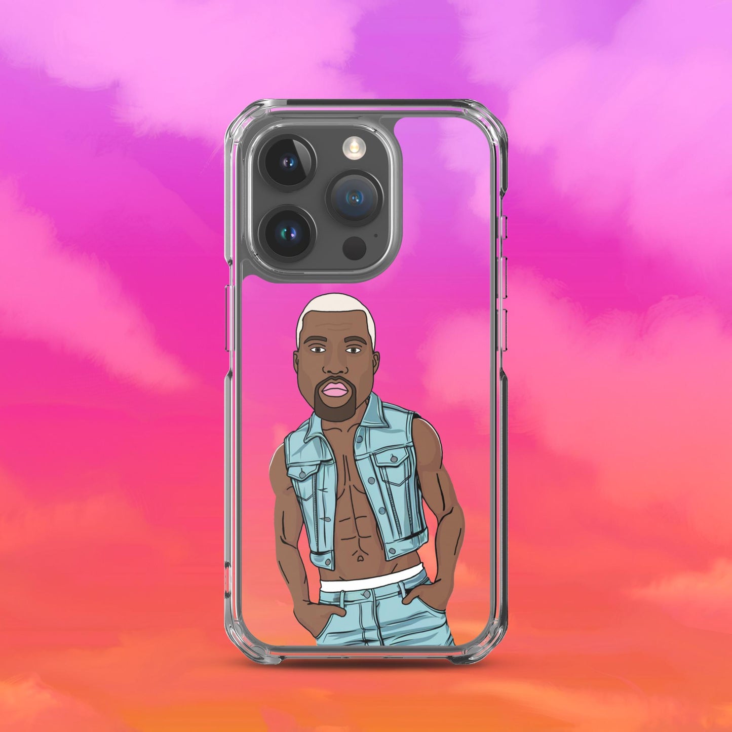 Kanye West Ye Yeezy Hip Hop Clear Case for iPhone iPhone 15 Pro Mobile Phone Cases Kanye West Music Next Cult Brand