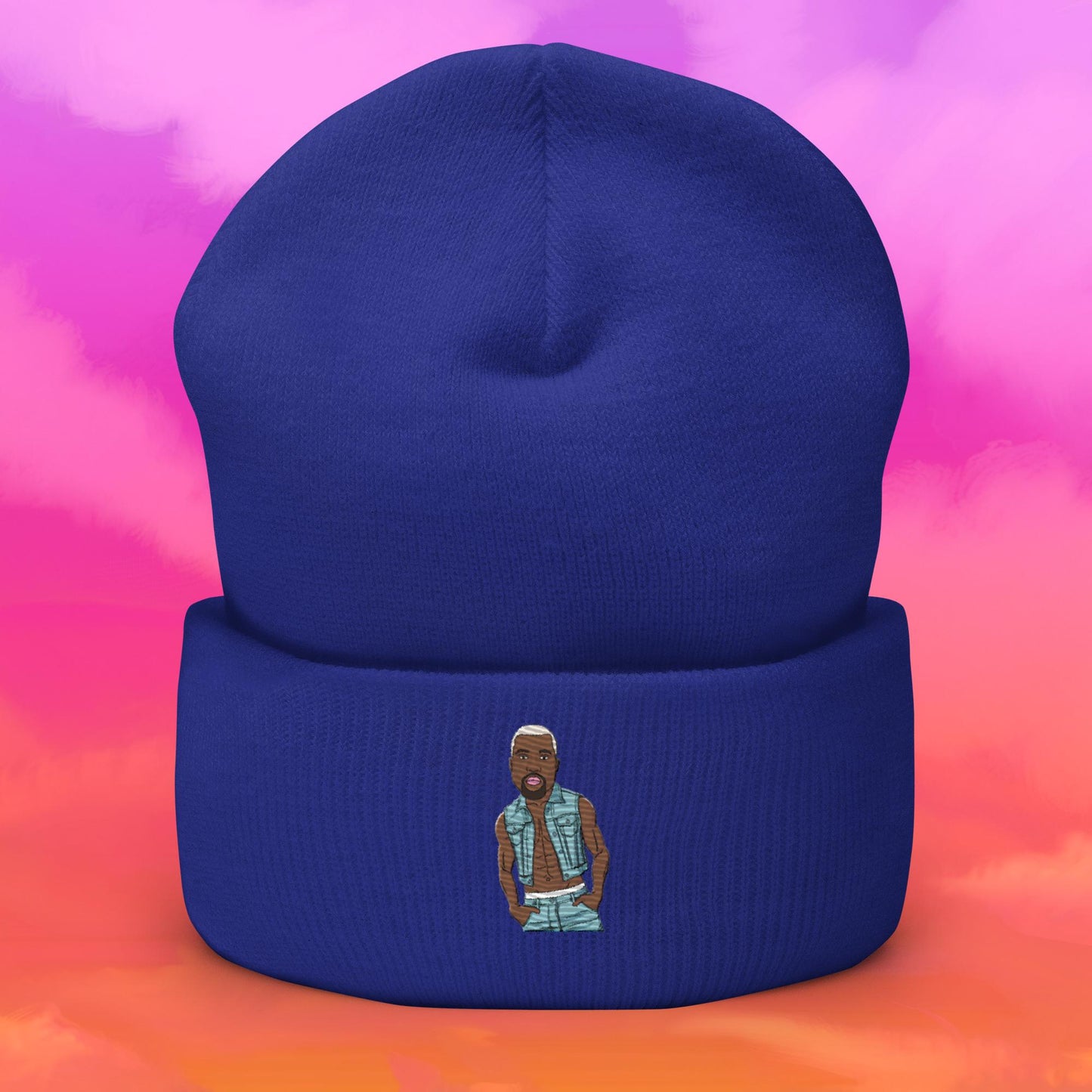 Kanye West Ye Yeezy Hip Hop Cuffed Beanie Royal Hats Kanye West Music Next Cult Brand