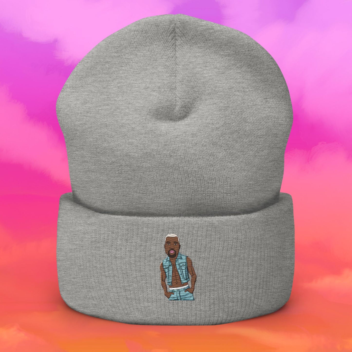 Kanye West Ye Yeezy Hip Hop Cuffed Beanie Heather Grey Hats Kanye West Music Next Cult Brand