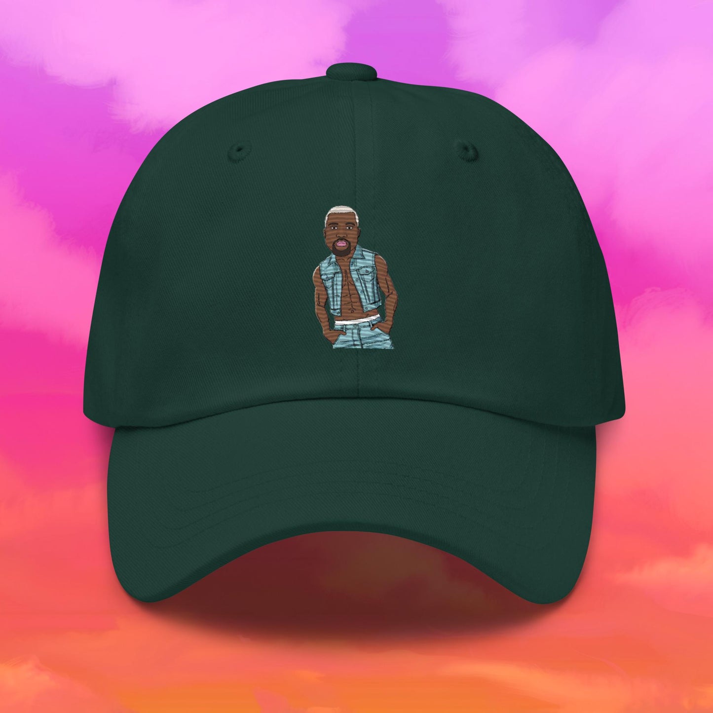 Kanye West Ye Yeezy Hip Hop Dad hat Spruce Hats Kanye West Music Next Cult Brand