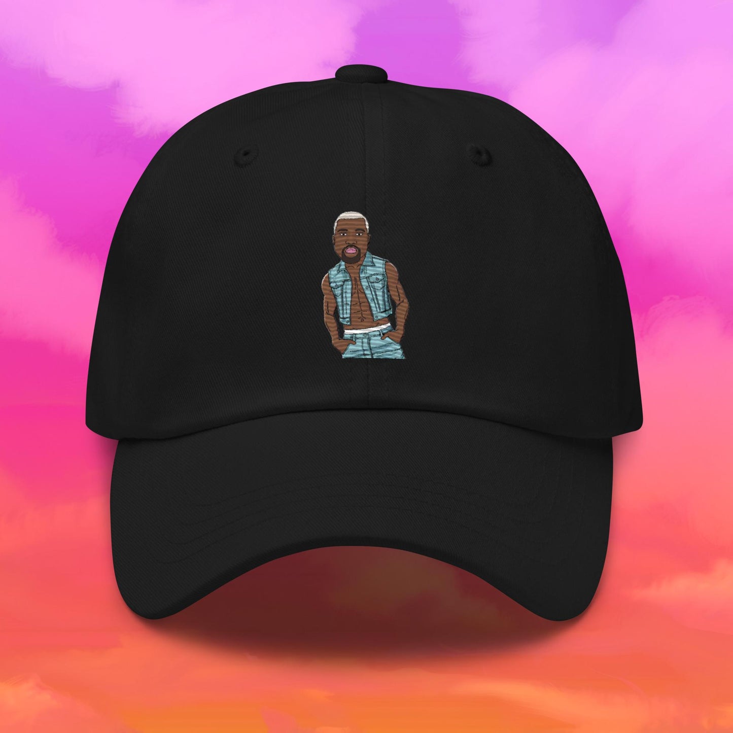 Kanye West Ye Yeezy Hip Hop Dad hat Black Hats Kanye West Music Next Cult Brand