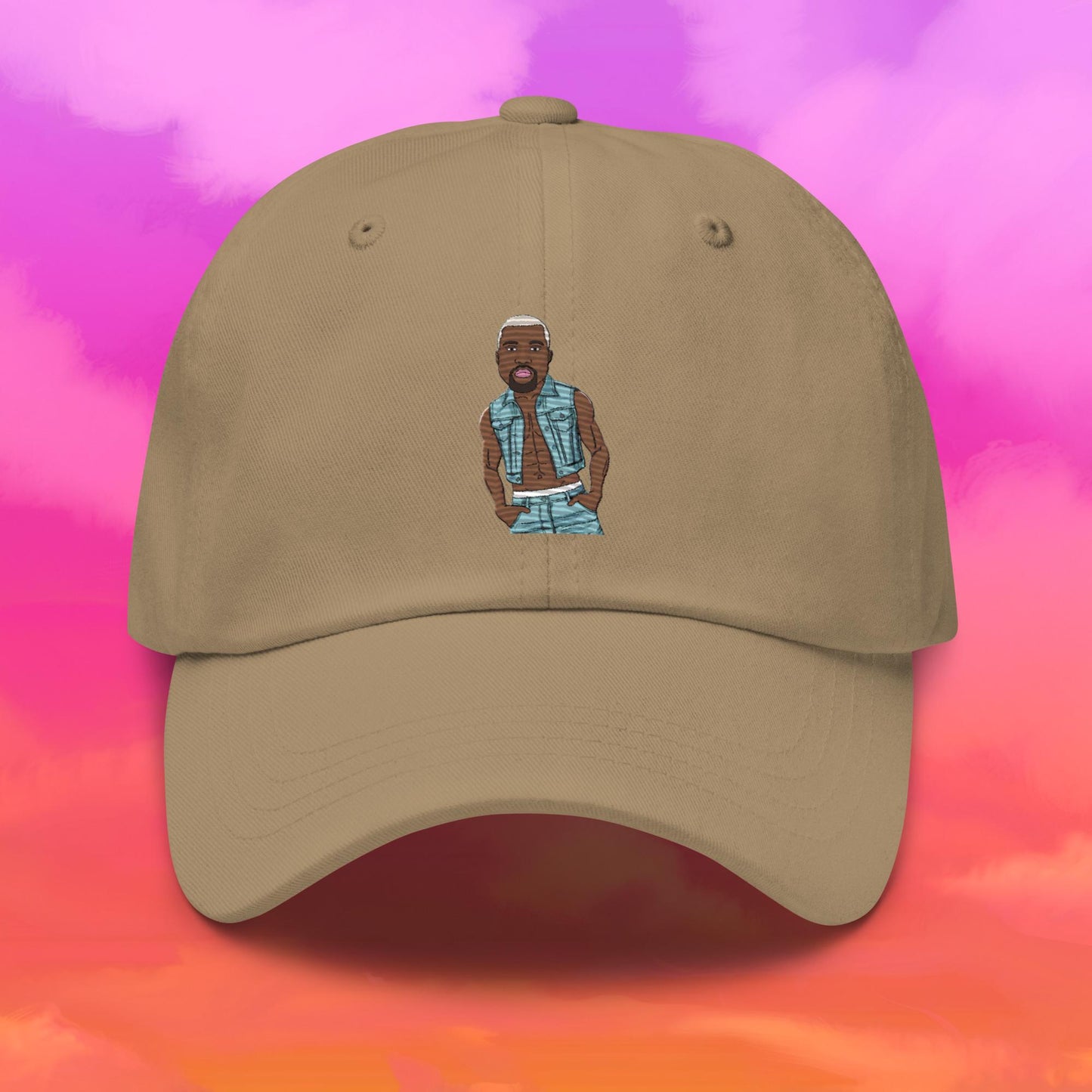 Kanye West Ye Yeezy Hip Hop Dad hat Khaki Hats Kanye West Music Next Cult Brand