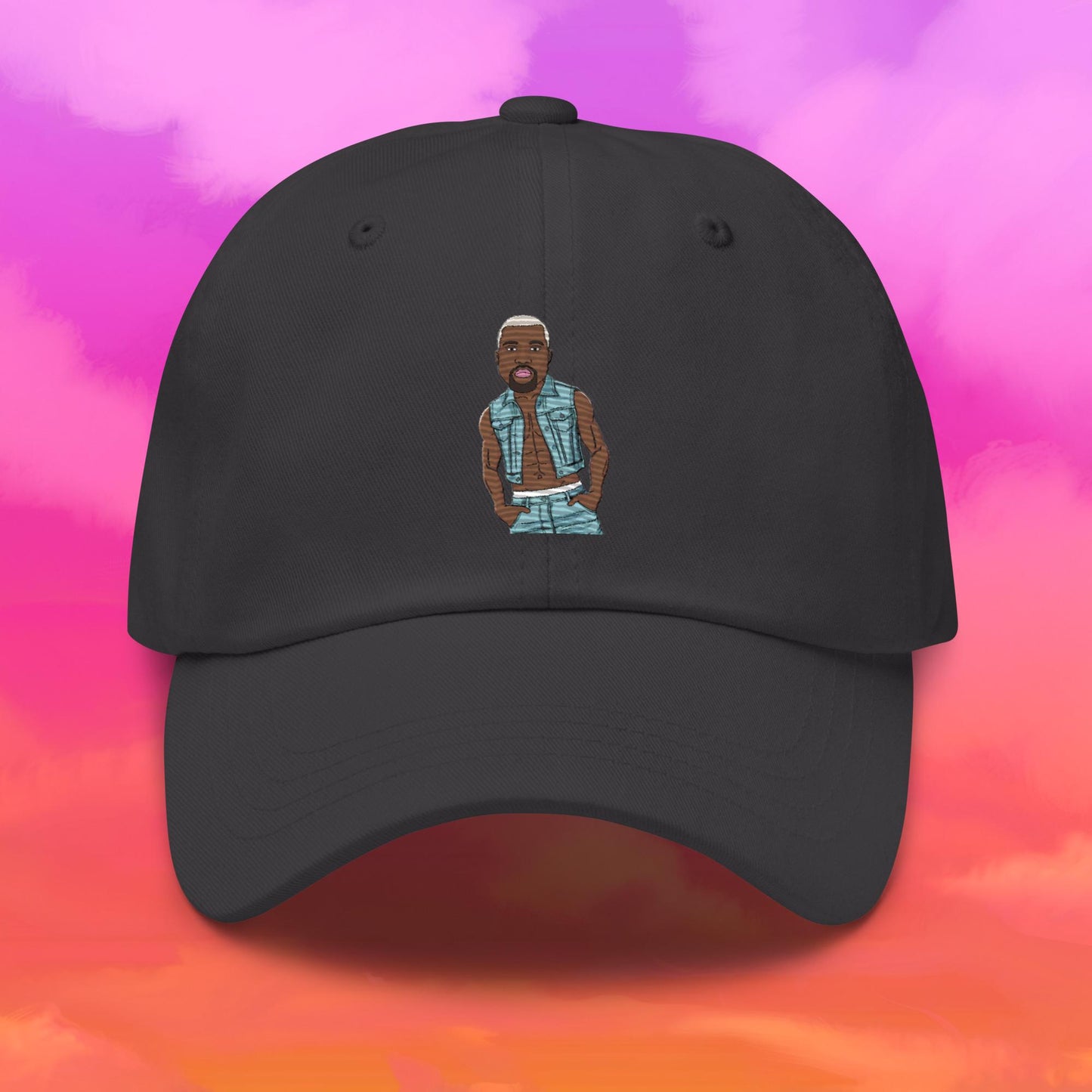 Kanye West Ye Yeezy Hip Hop Dad hat Dark Grey Hats Kanye West Music Next Cult Brand