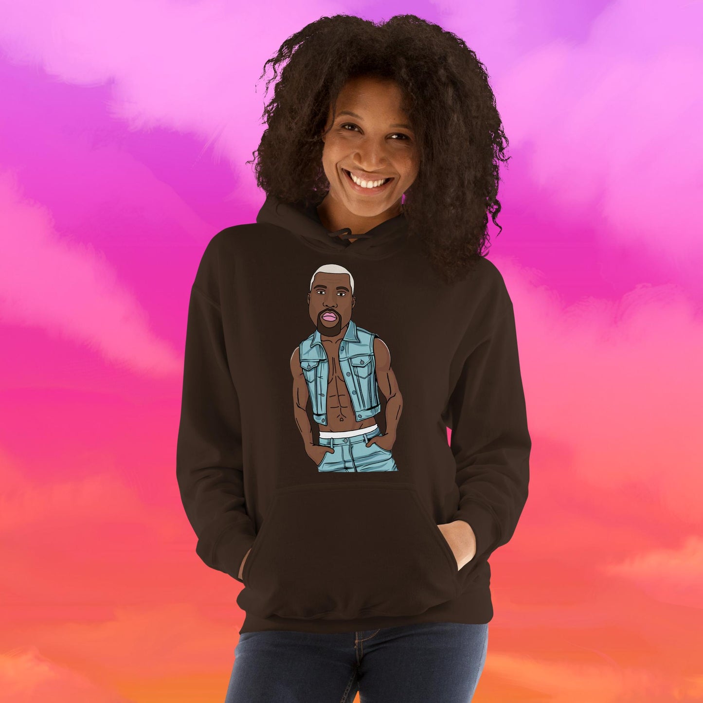 Kanye West Ye Yeezy Hip Hop Unisex Hoodie Dark Chocolate Hoodies Kanye West Music Next Cult Brand