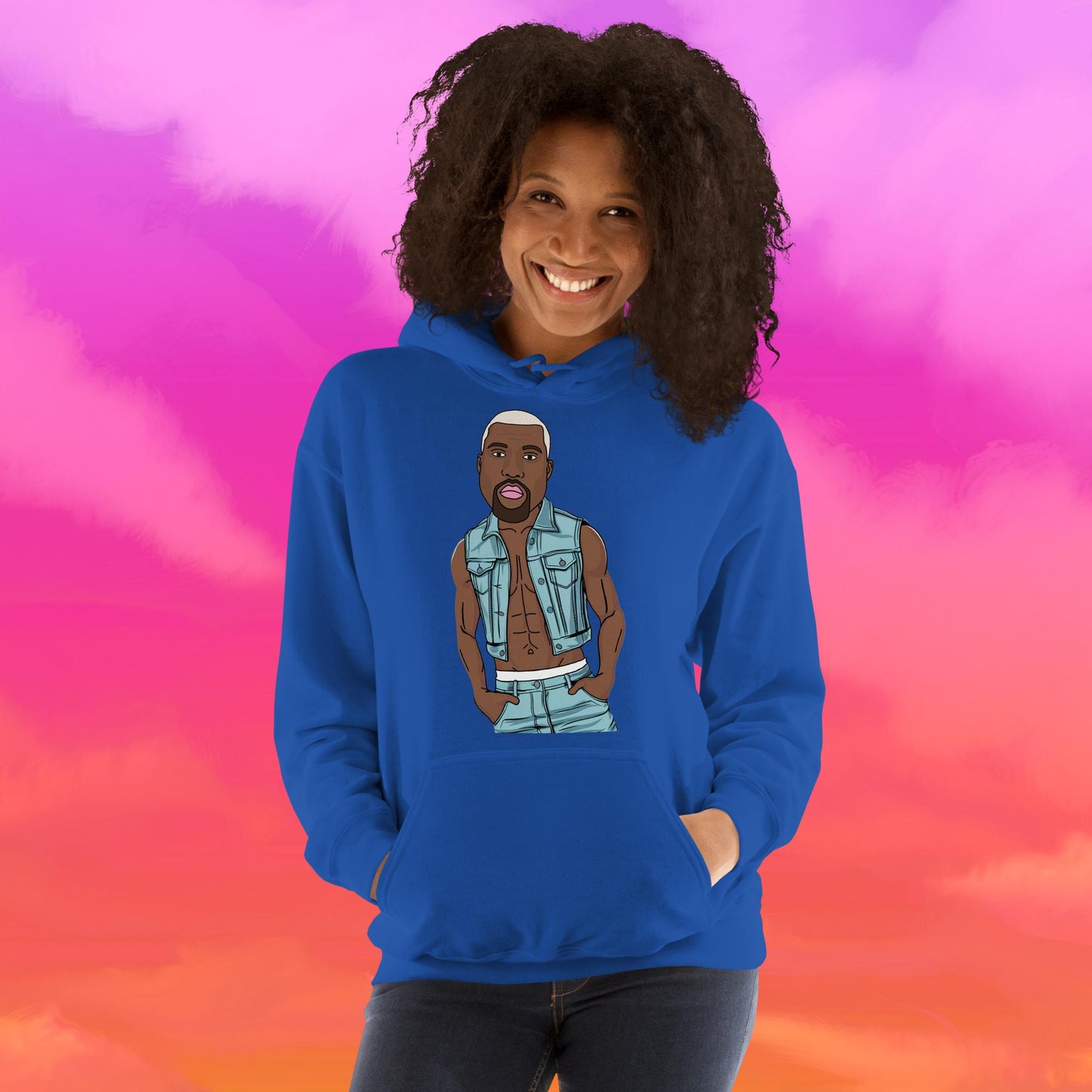 Kanye West Ye Yeezy Hip Hop Unisex Hoodie Royal Hoodies Kanye West Music Next Cult Brand
