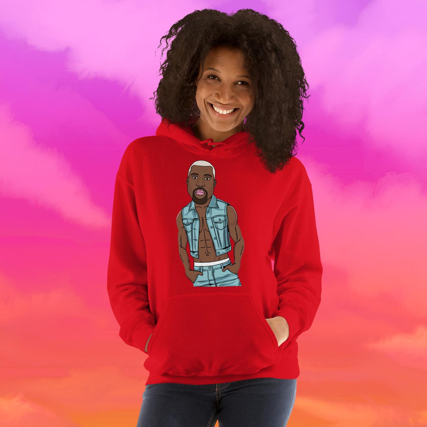 Kanye West Ye Yeezy Hip Hop Unisex Hoodie Red Hoodies Kanye West Music Next Cult Brand