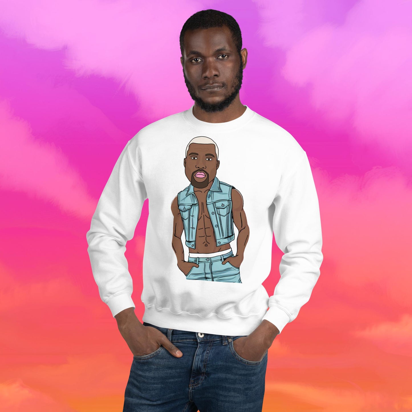 Kanye West Ye Yeezy Hip Hop Unisex Sweatshirt White Sweatshirts Kanye West Music Next Cult Brand