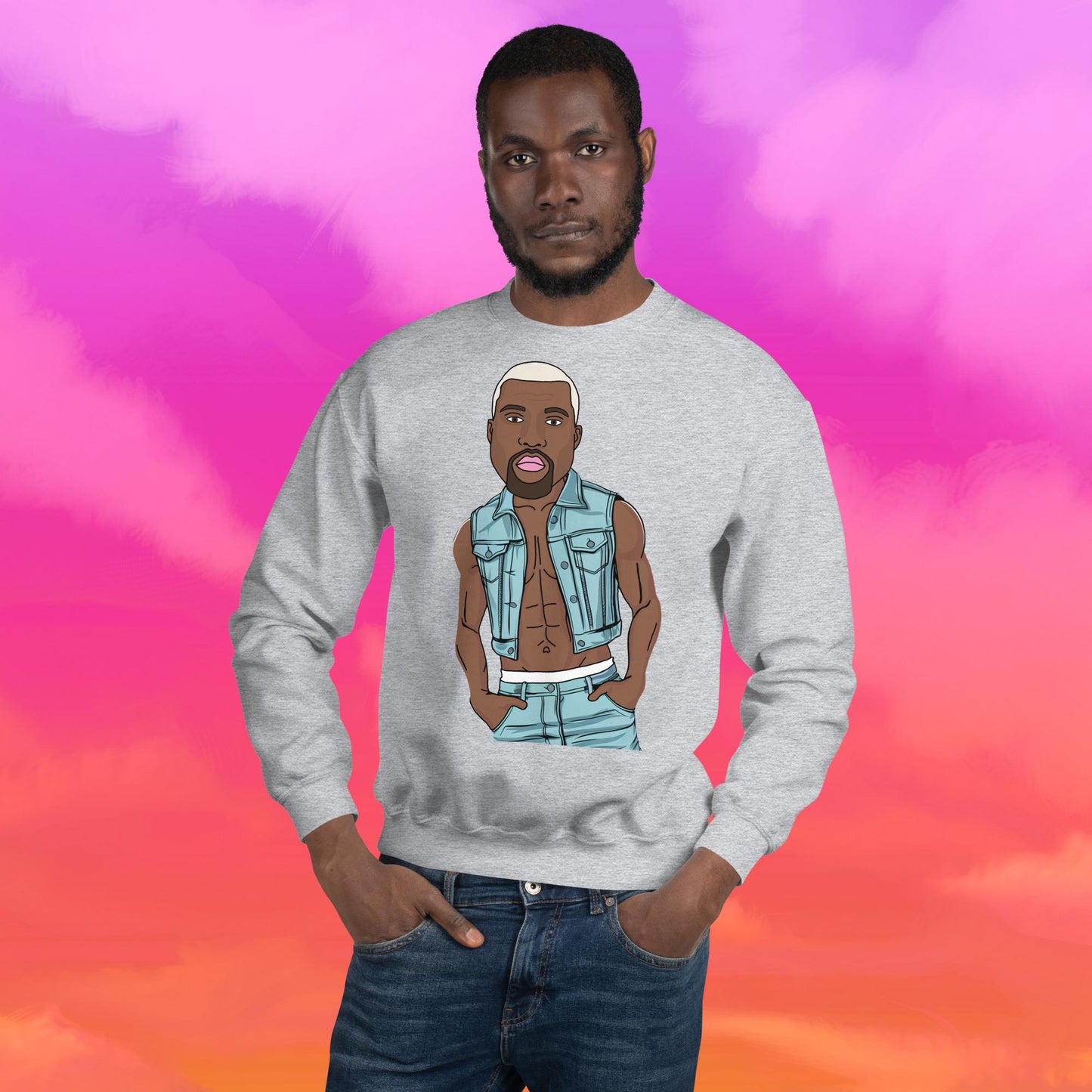 Kanye West Ye Yeezy Hip Hop Unisex Sweatshirt Sport Grey Sweatshirts Kanye West Music Next Cult Brand