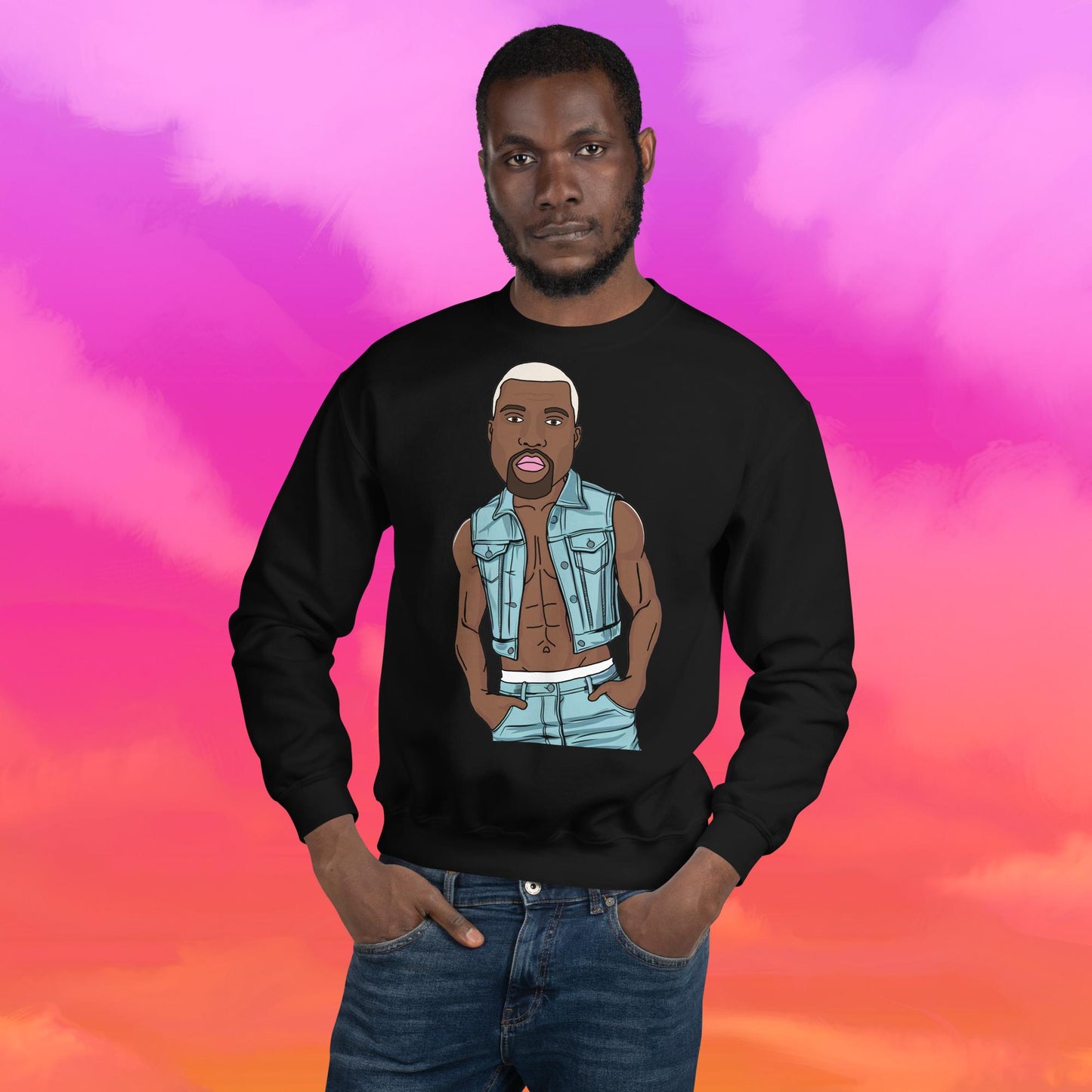 Kanye West Ye Yeezy Hip Hop Unisex Sweatshirt Black Sweatshirts Kanye West Music Next Cult Brand